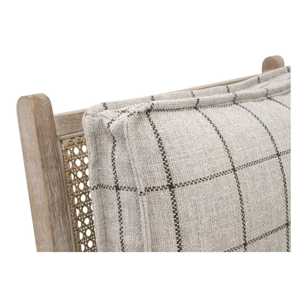 Essentials For Living Leone Club Chair ~ Windowpane Cement - Image 7