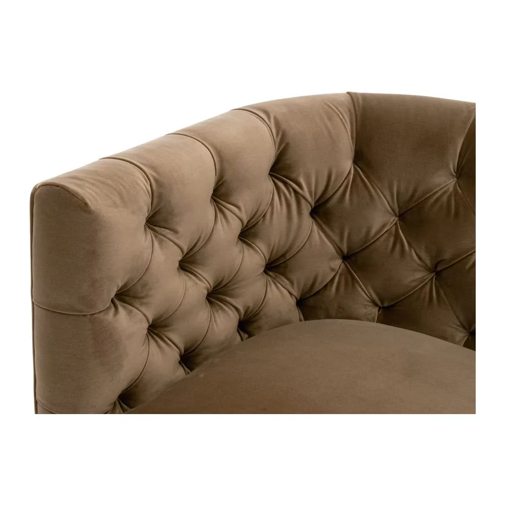 Essentials For Living Marcel Swivel Club Chair ~ Caramel Velvet - Image 8