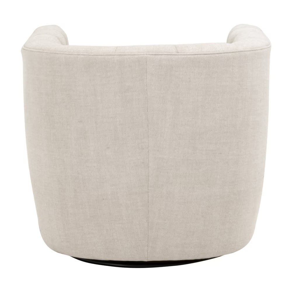Essentials For Living Marcel Swivel Club Chair ~ Performance Bisque French Linen - Image 5