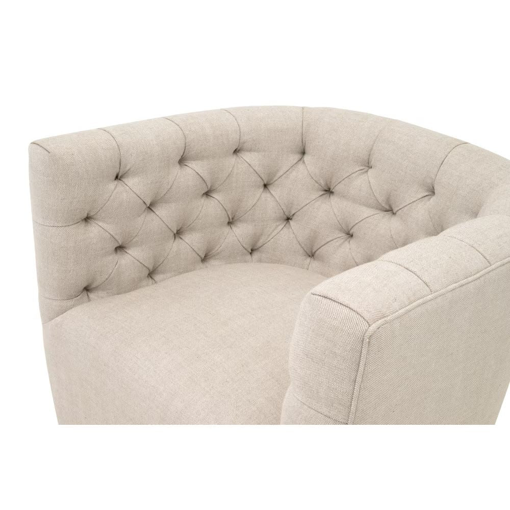 Essentials For Living Marcel Swivel Club Chair ~ Performance Bisque French Linen - Image 7
