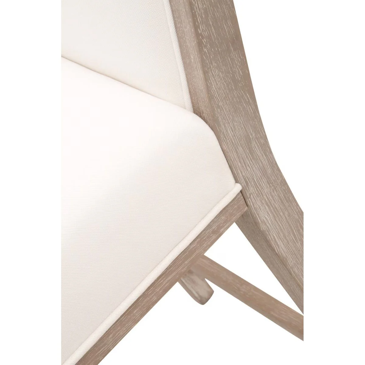 Essentials For Living Martin Counter Stool ~ LiveSmart Peyton-Pearl With Natural Gray Frame (SET of 2) - Image 7