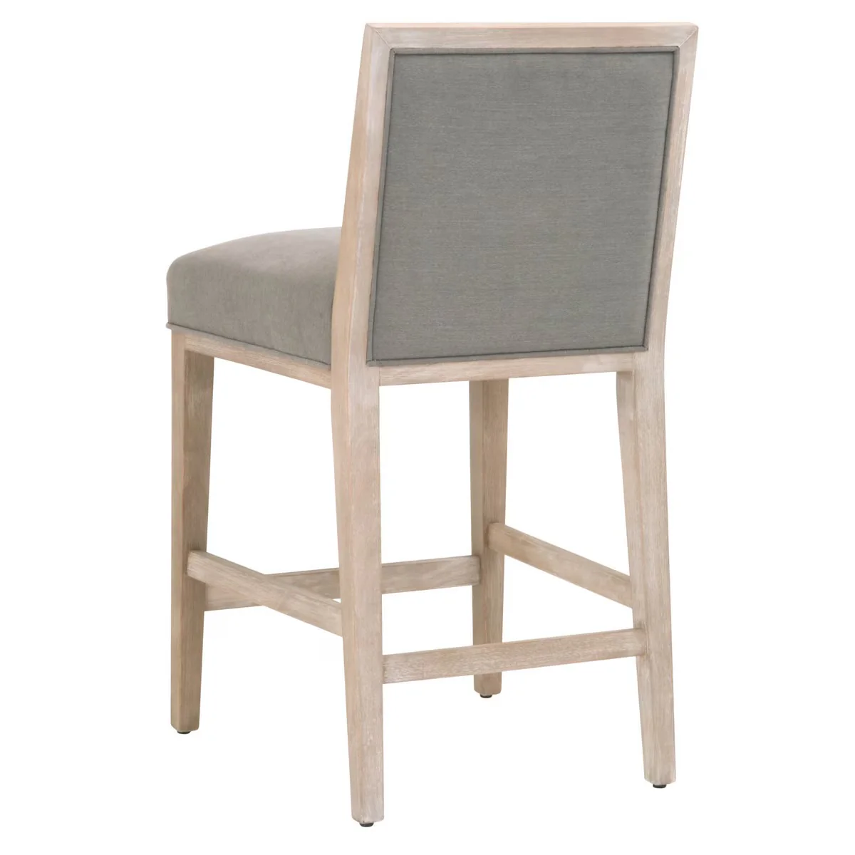 Essentials For Living Martin Counter Stool ~ LiveSmart Peyton-Slate With Natural Gray Frame (SET of 2) - Image 4