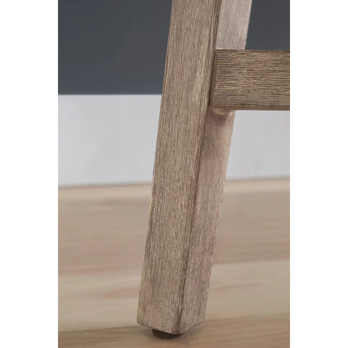 Essentials For Living Mesh Counter Stool ~ White Speckle Flat Rope, Performance White Speckle With Natural Gray Mahogany Frame - Image 11
