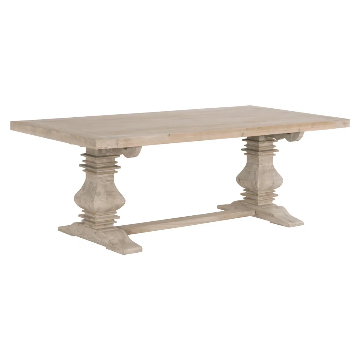 Essentials For Living Monastery Extension Dining Table ~ Smoke Gray Pine - Image 4