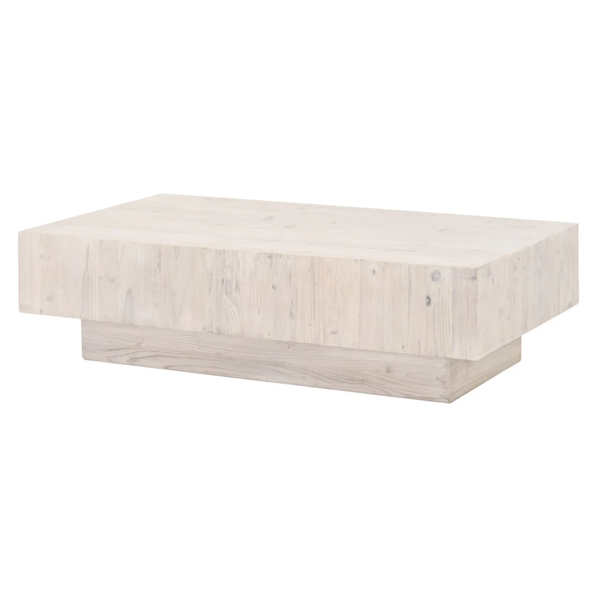 Essentials For Living Montauk Coffee Table ~ White Wash Pine - Image 2