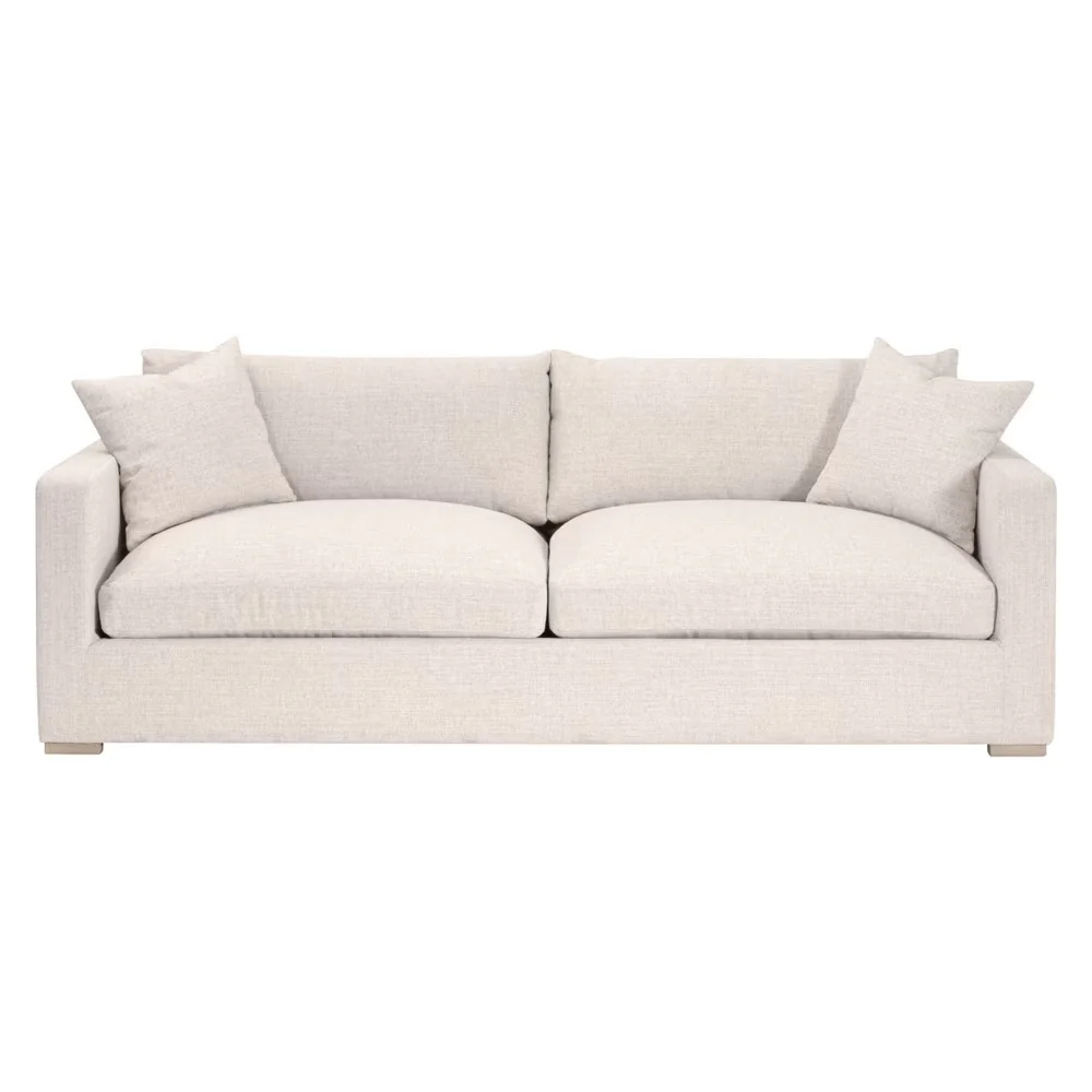 Essentials For Living Newport Outdoor 91” Track Arm Sofa ~ LiveSmart Shapiro-Sand