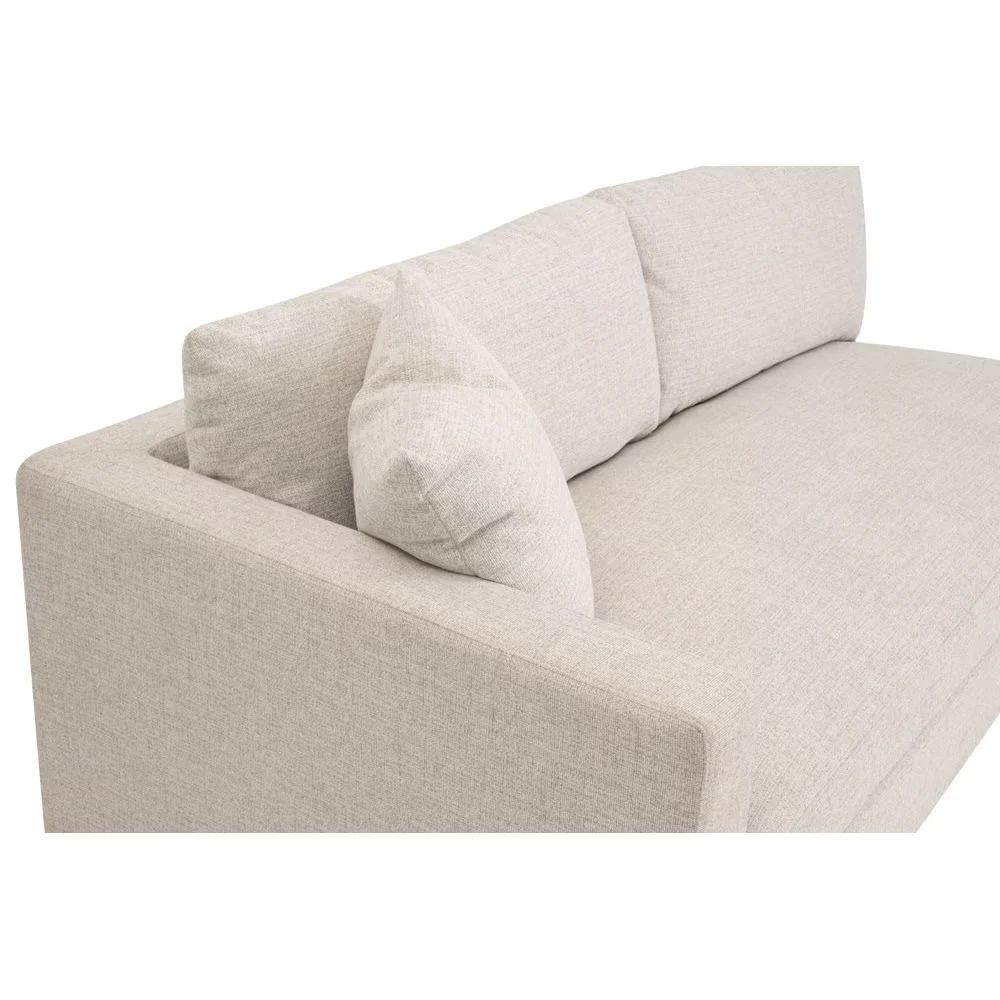 Essentials For Living Newport Outdoor Modular 2- Seat Left Track Arm Sofa ~ LiveSmart Shapiro-Sand With Desert Accoya Legs - Image 9