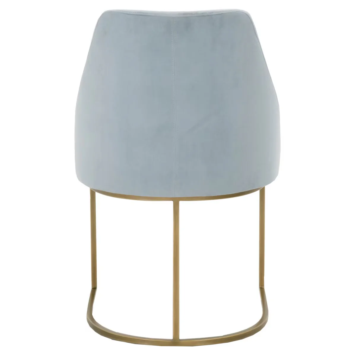 Essentials For Living Parissa Dining Chair ~ Coastal Velvet With Brushed Gold Frame (SET of 2) - Image 5