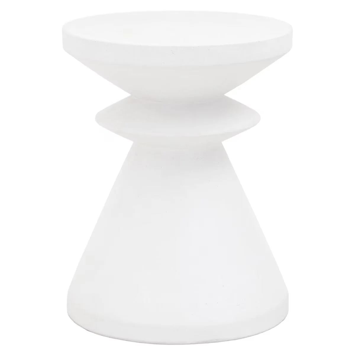 Essentials For Living Pawn Accent Table~ Ivory Concrete - Image 2