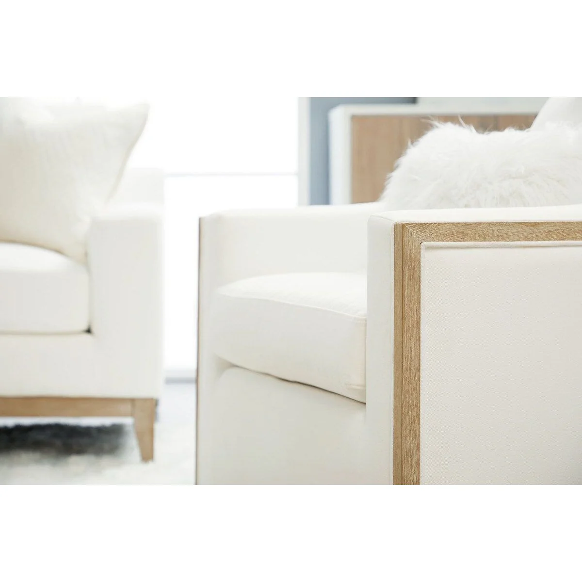 Essentials For Living Paxton Swivel Club Chair ~ LiveSmart Peyton-Pearl, Natural Gray Oak - Image 10