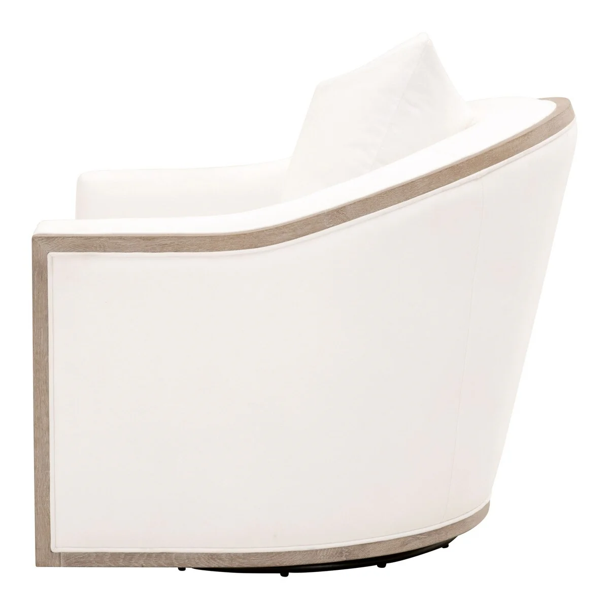Essentials For Living Paxton Swivel Club Chair ~ LiveSmart Peyton-Pearl, Natural Gray Oak - Image 3