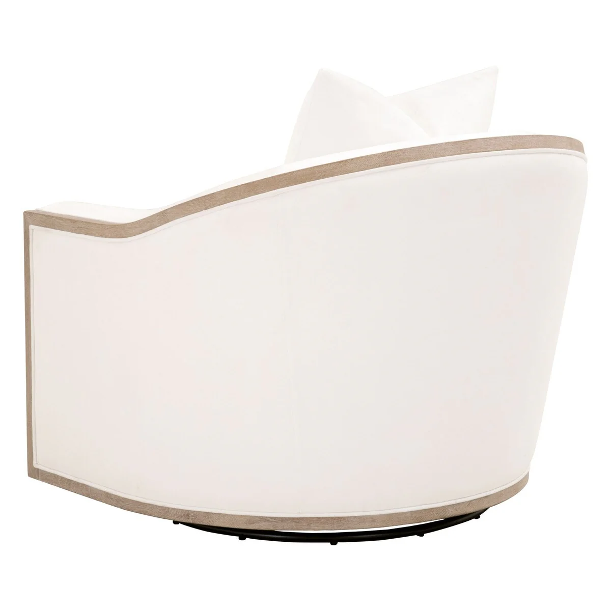 Essentials For Living Paxton Swivel Club Chair ~ LiveSmart Peyton-Pearl, Natural Gray Oak - Image 4