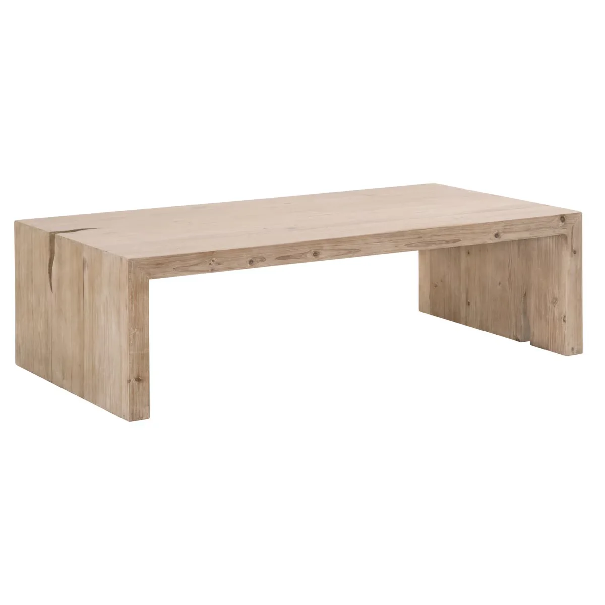 Essentials For Living Reed Coffee Table ~ Smoke Gray Pine - Image 2