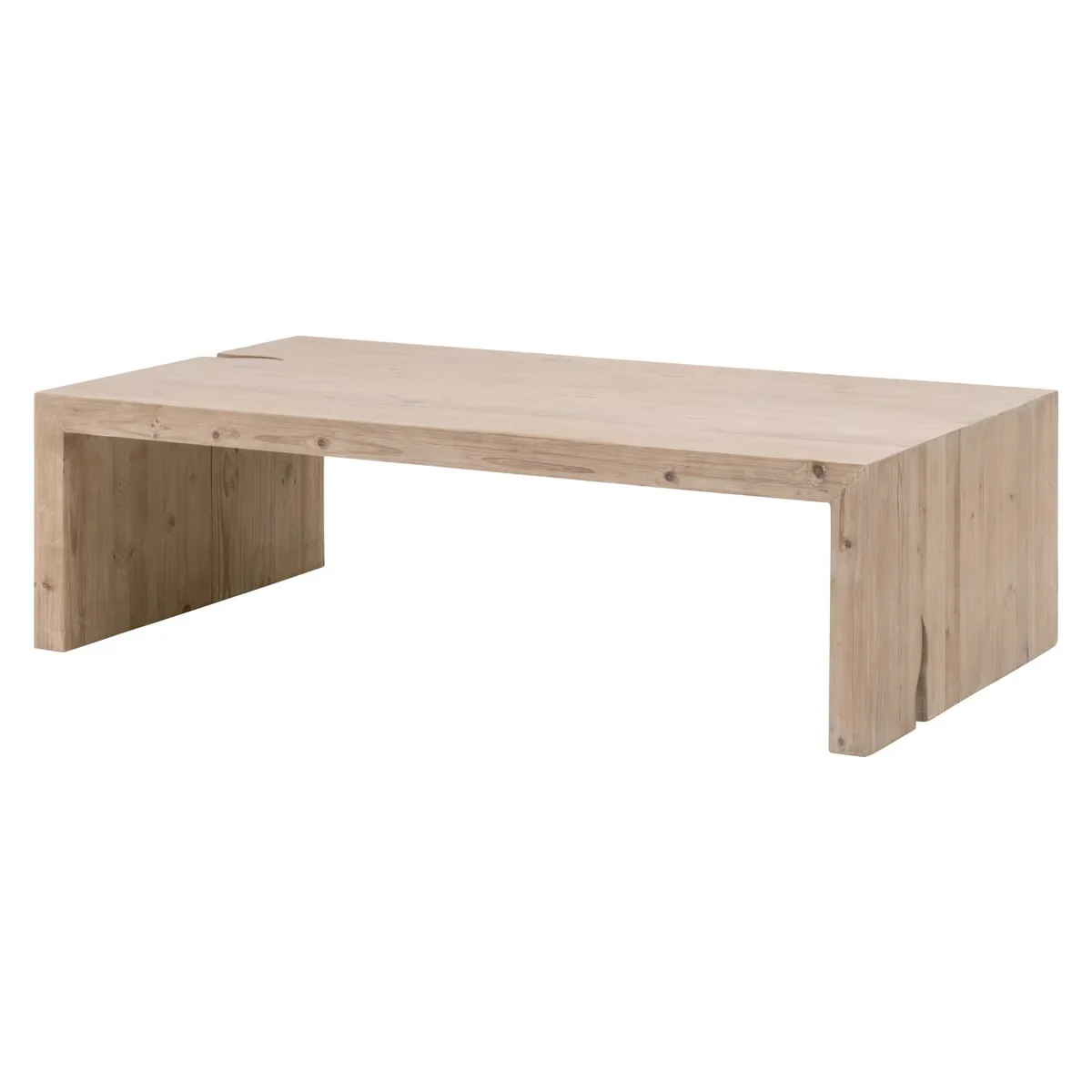 Essentials For Living Reed Coffee Table ~ Smoke Gray Pine - Image 4