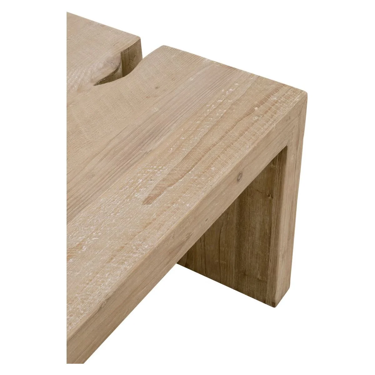 Essentials For Living Reed Coffee Table ~ Smoke Gray Pine - Image 7