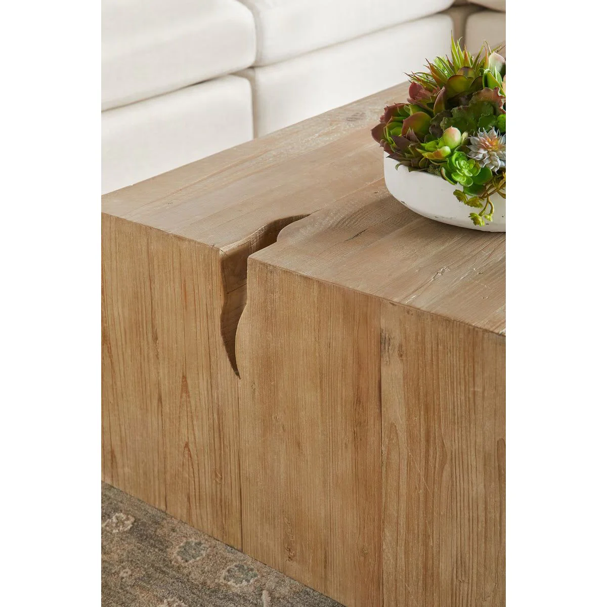 Essentials For Living Reed Coffee Table ~ Smoke Gray Pine - Image 8