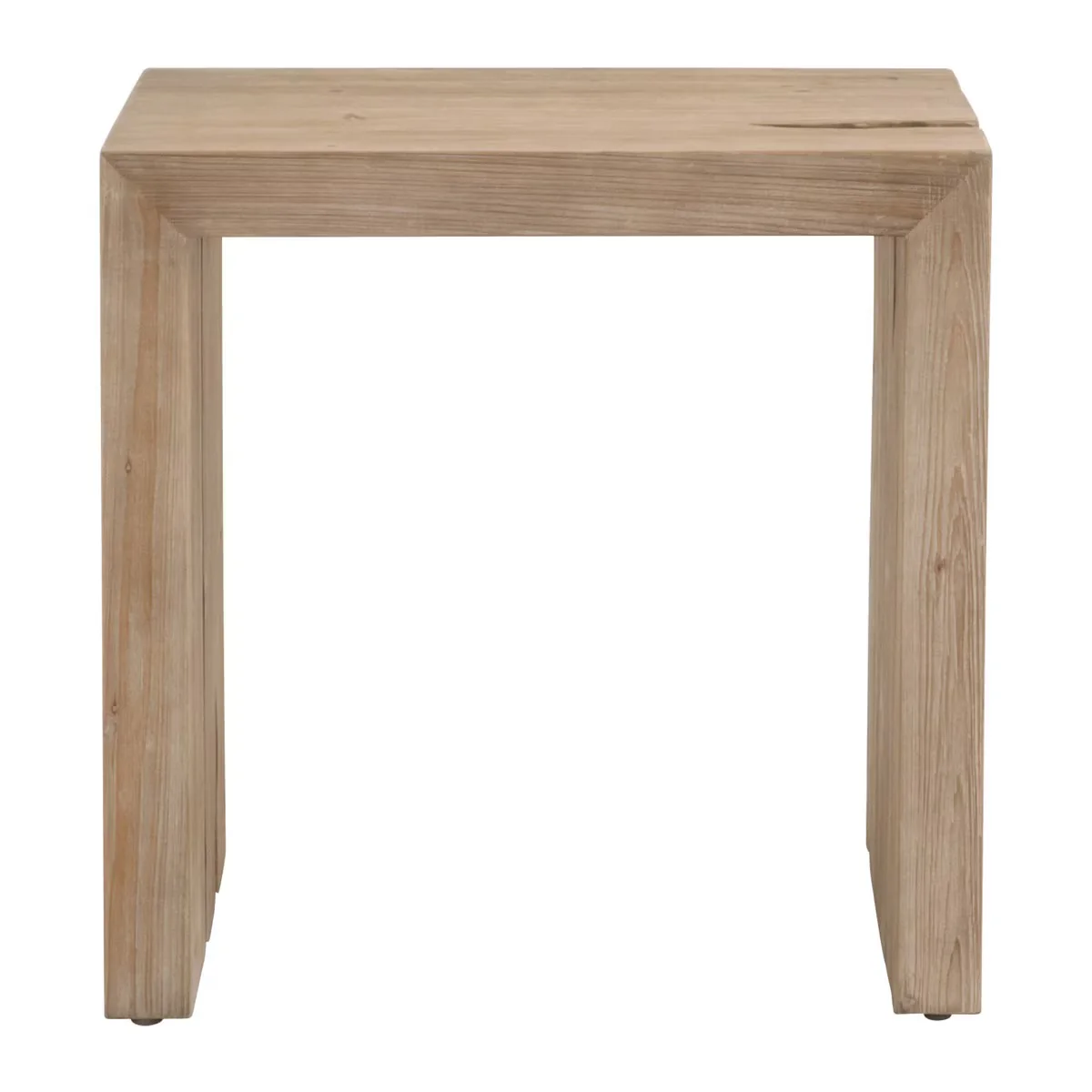 Essentials For Living Reed End Table ~ Smoke Gray Pine - Image 2