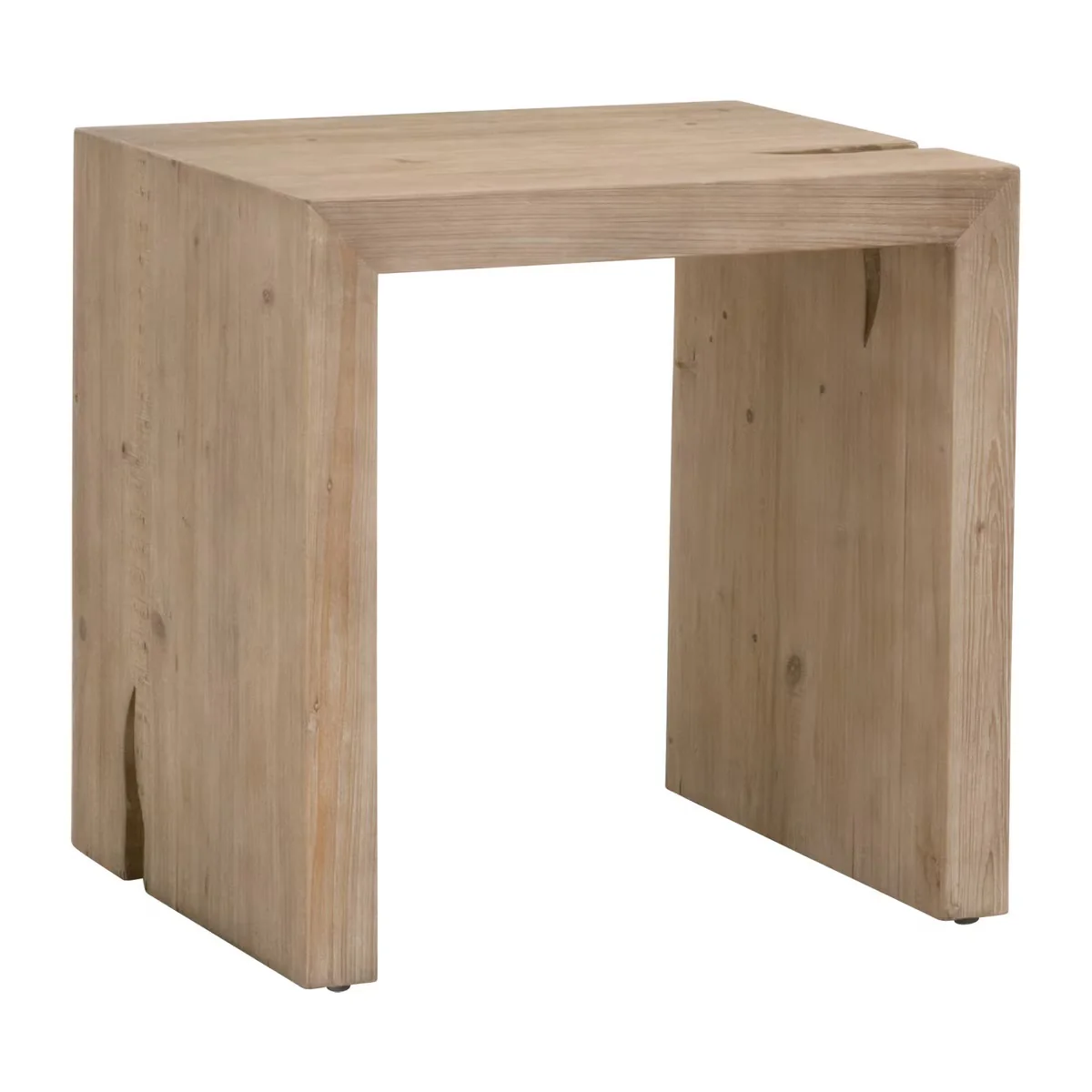 Essentials For Living Reed End Table ~ Smoke Gray Pine - Image 4