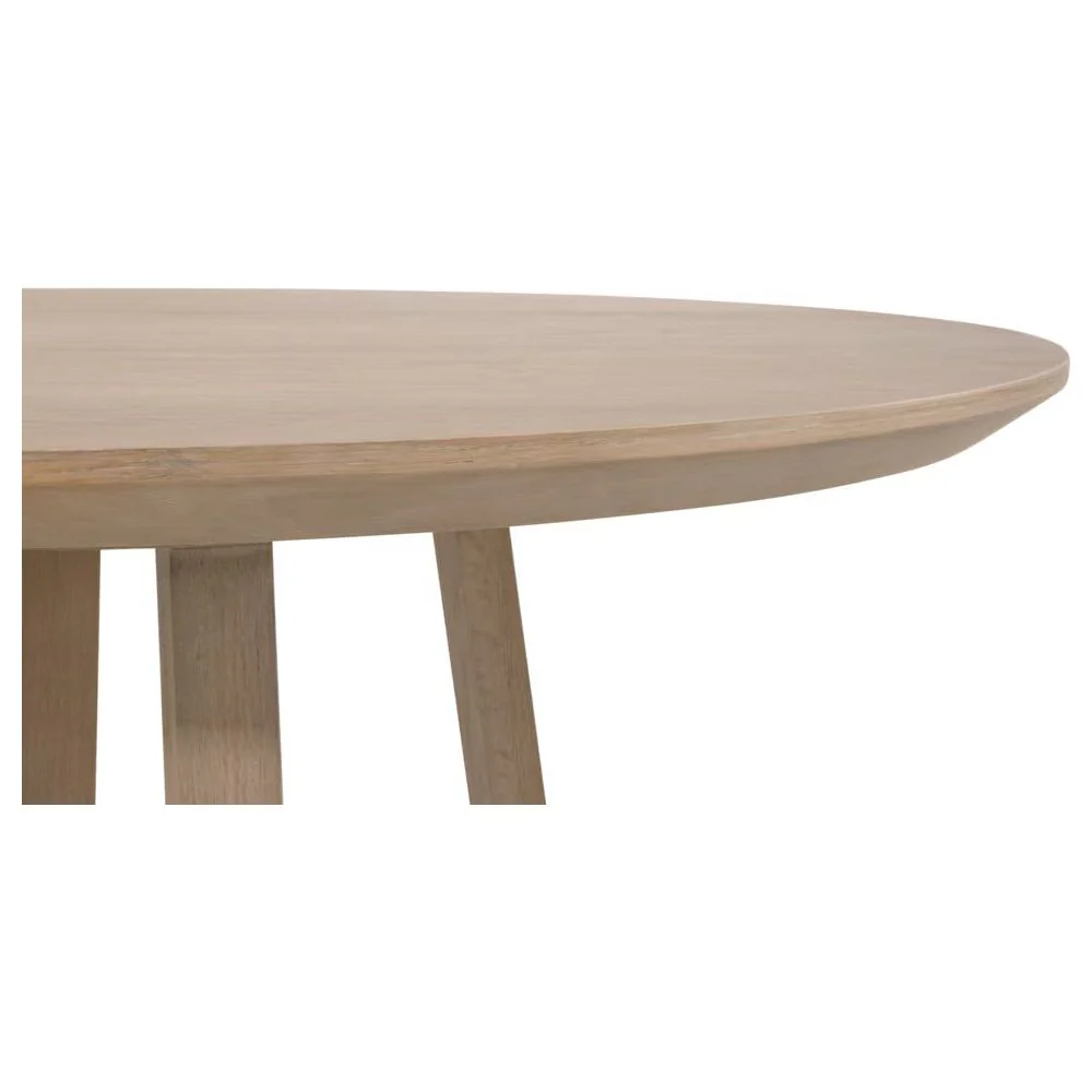 Essentials For Living Reeves 48” Round Dining Table ~ Smoke Gray Oak - Image 4