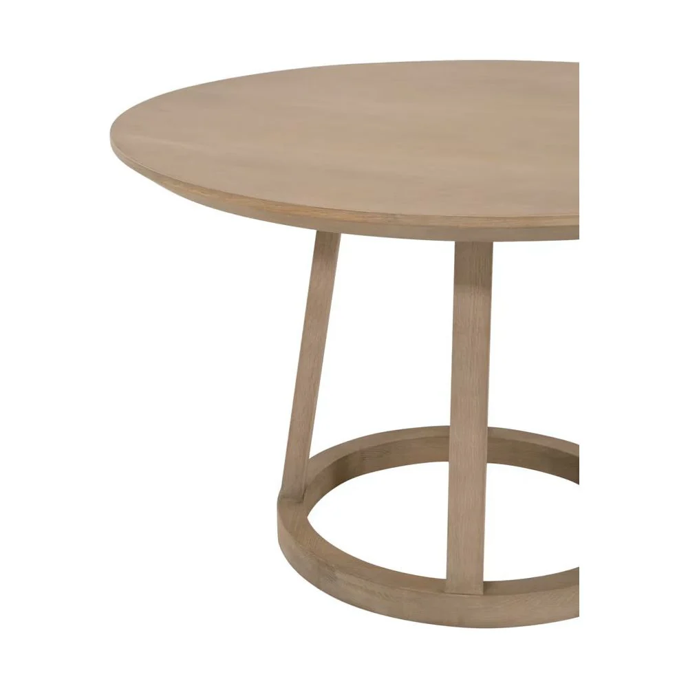 Essentials For Living Reeves 48” Round Dining Table ~ Smoke Gray Oak - Image 5