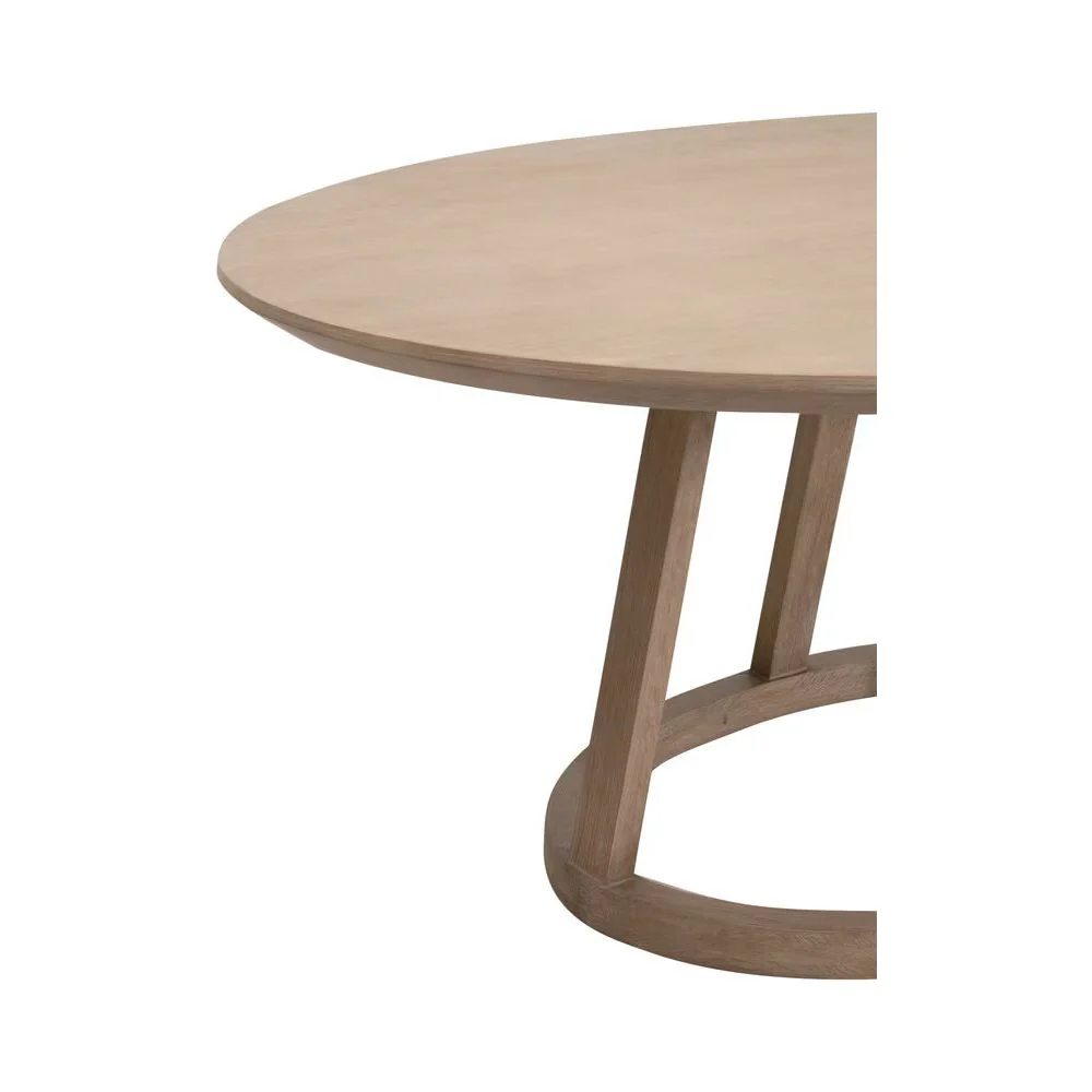 Essentials For Living Reeves Oval Dining Table 78" x 48" ~ Smoke Gray Oak - Image 7
