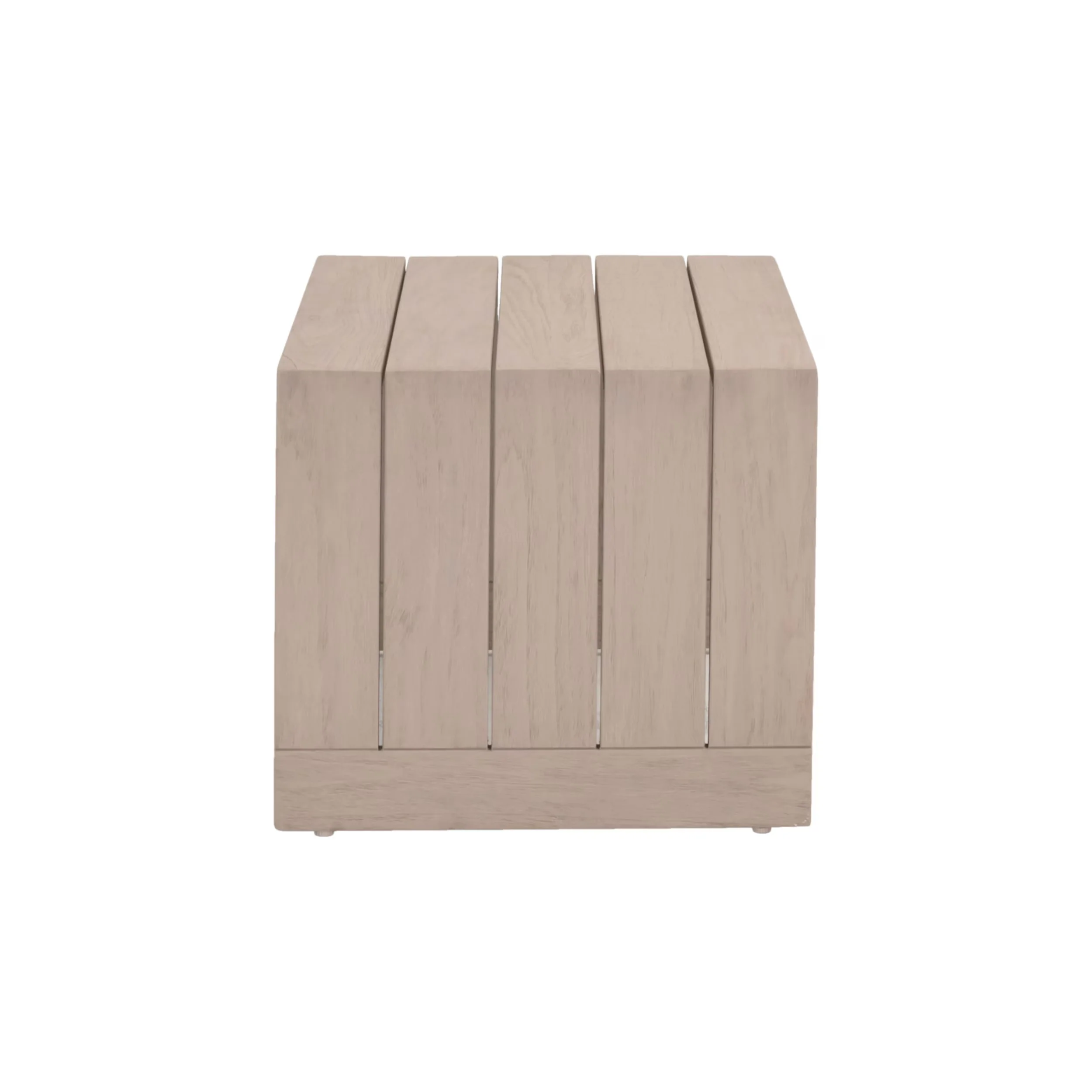 Essentials For Living Rhode Outdoor Coffee Table ~ Oat Flat Rope, Washed Ever Teak - Image 9