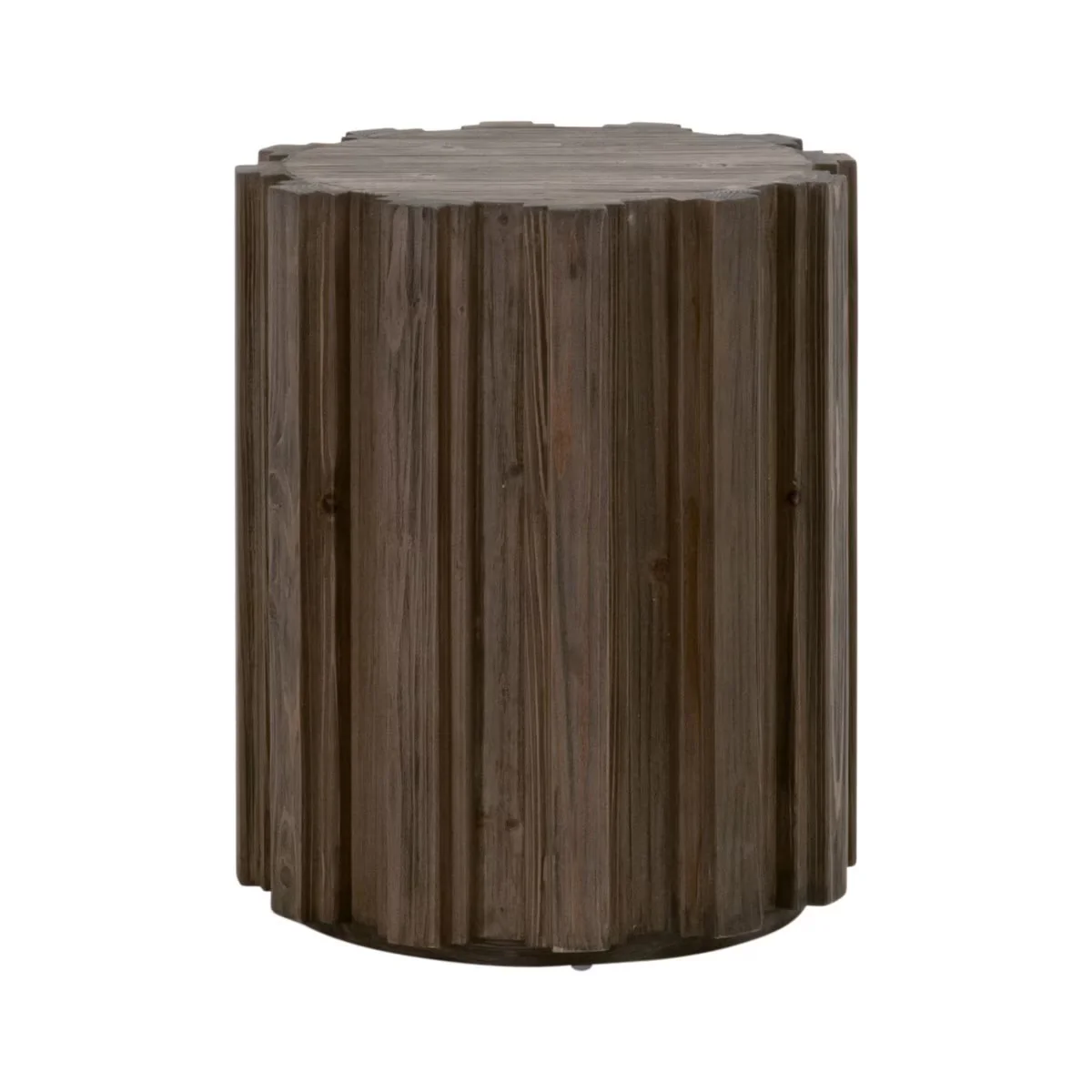 Essentials For Living Roma Accent Table~ Drift Brown Pine - Image 2