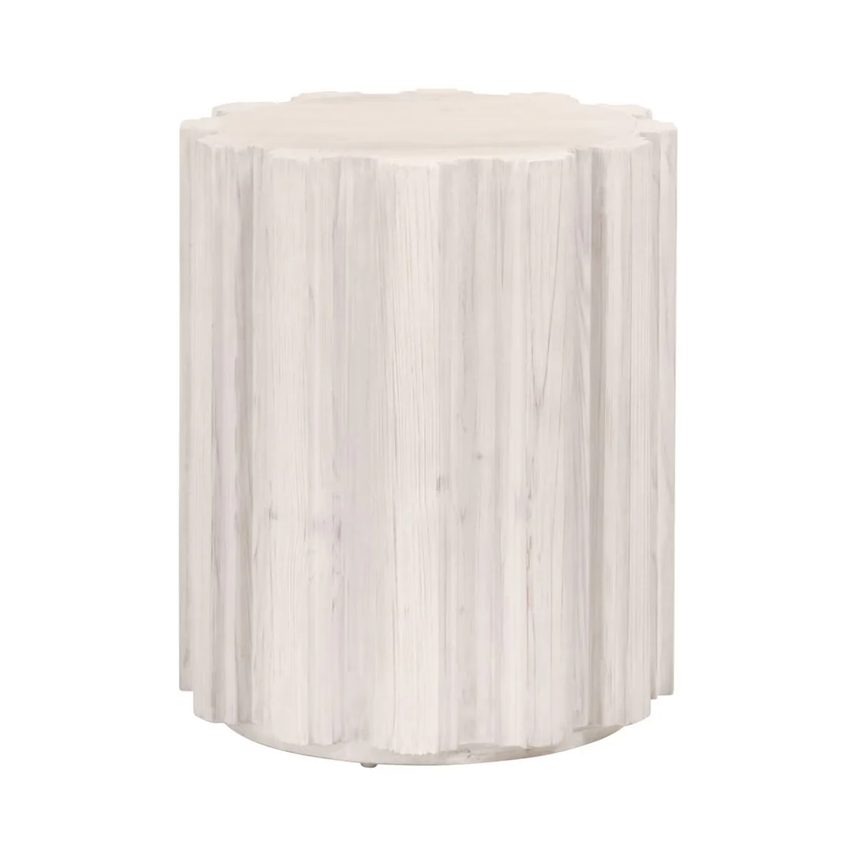 Essentials For Living Roma Accent Table~ White Wash Pine - Image 2