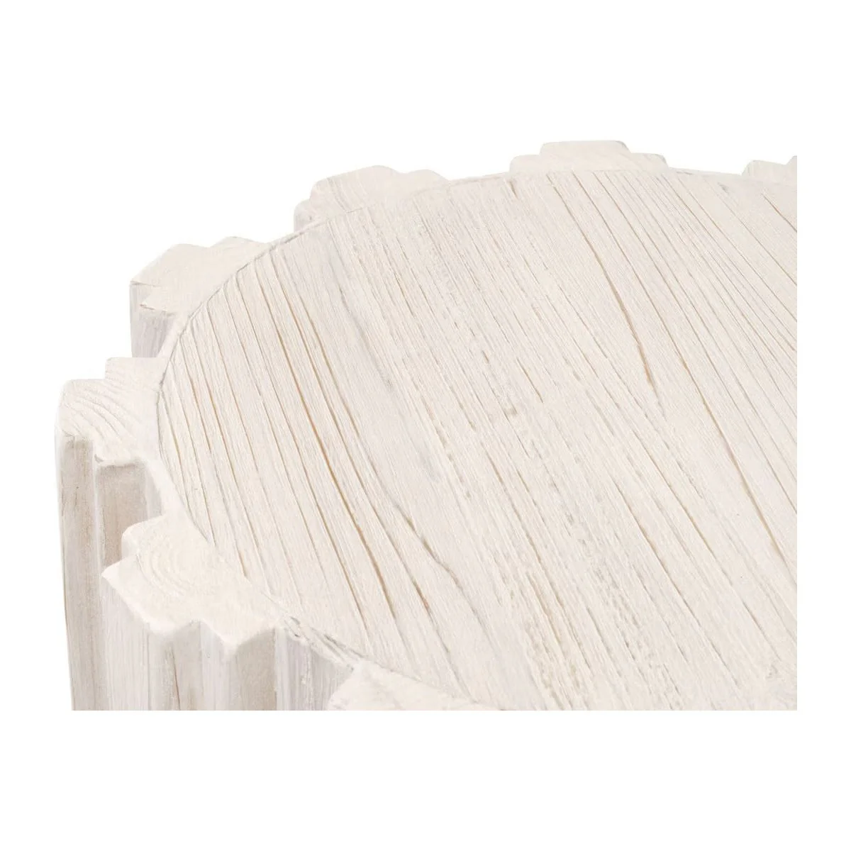 Essentials For Living Roma Accent Table~ White Wash Pine - Image 3
