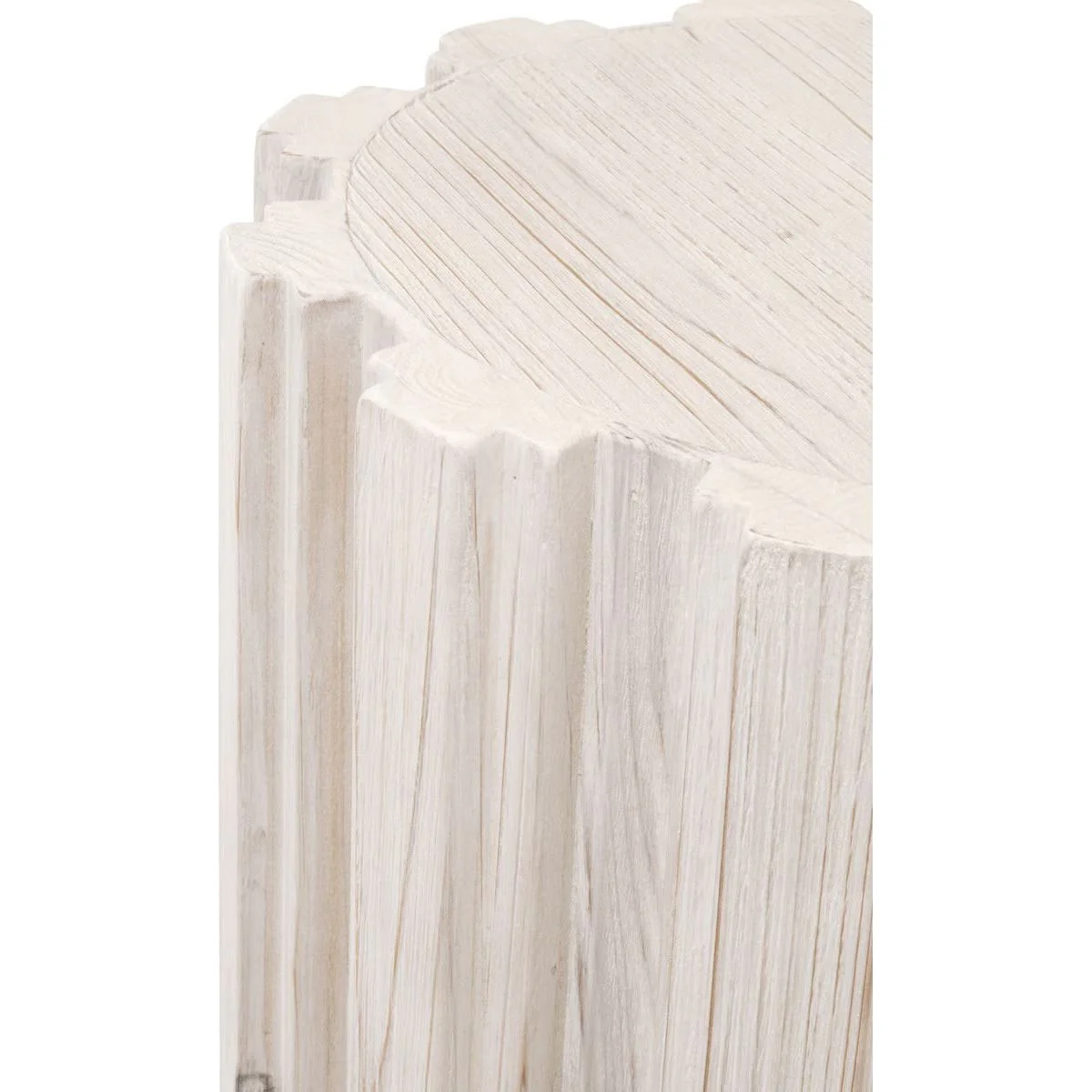 Essentials For Living Roma Accent Table~ White Wash Pine - Image 4