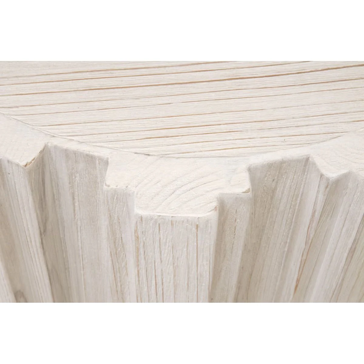 Essentials For Living Roma Accent Table~ White Wash Pine - Image 6