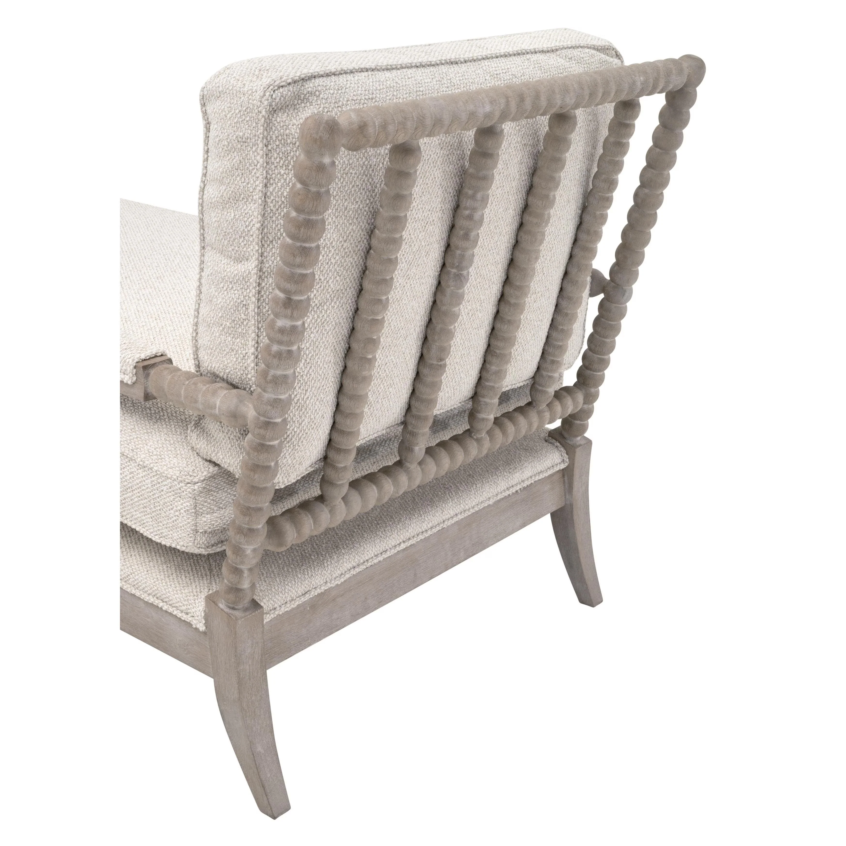 Essentials For Living Rouleau Chaise Lounge ~ LiveSmart Gellar Linen, Natural Gray Oak - Image 8