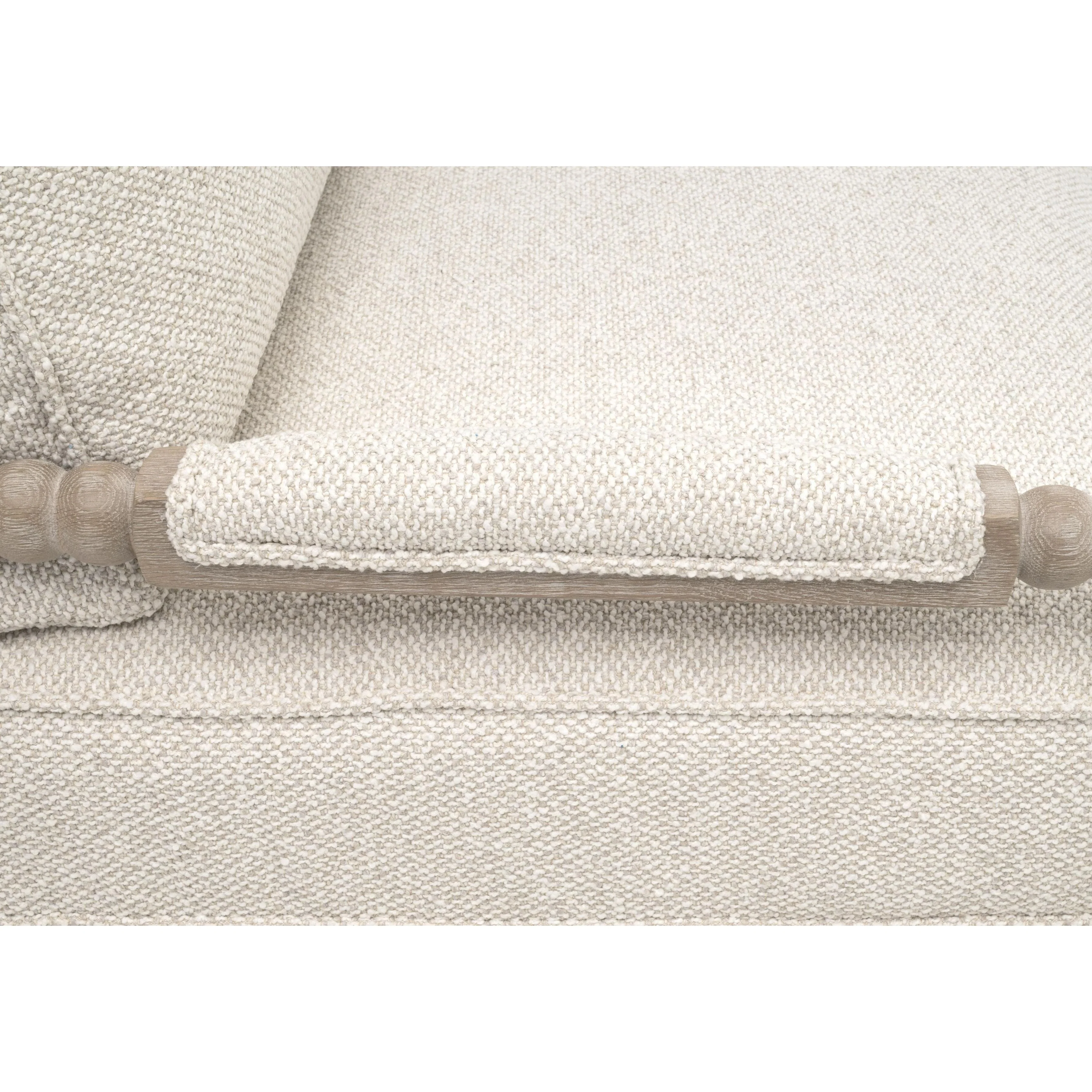 Essentials For Living Rouleau Club Chair ~ LiveSmart Gellar Linen, Natural Gray Oak - Image 7