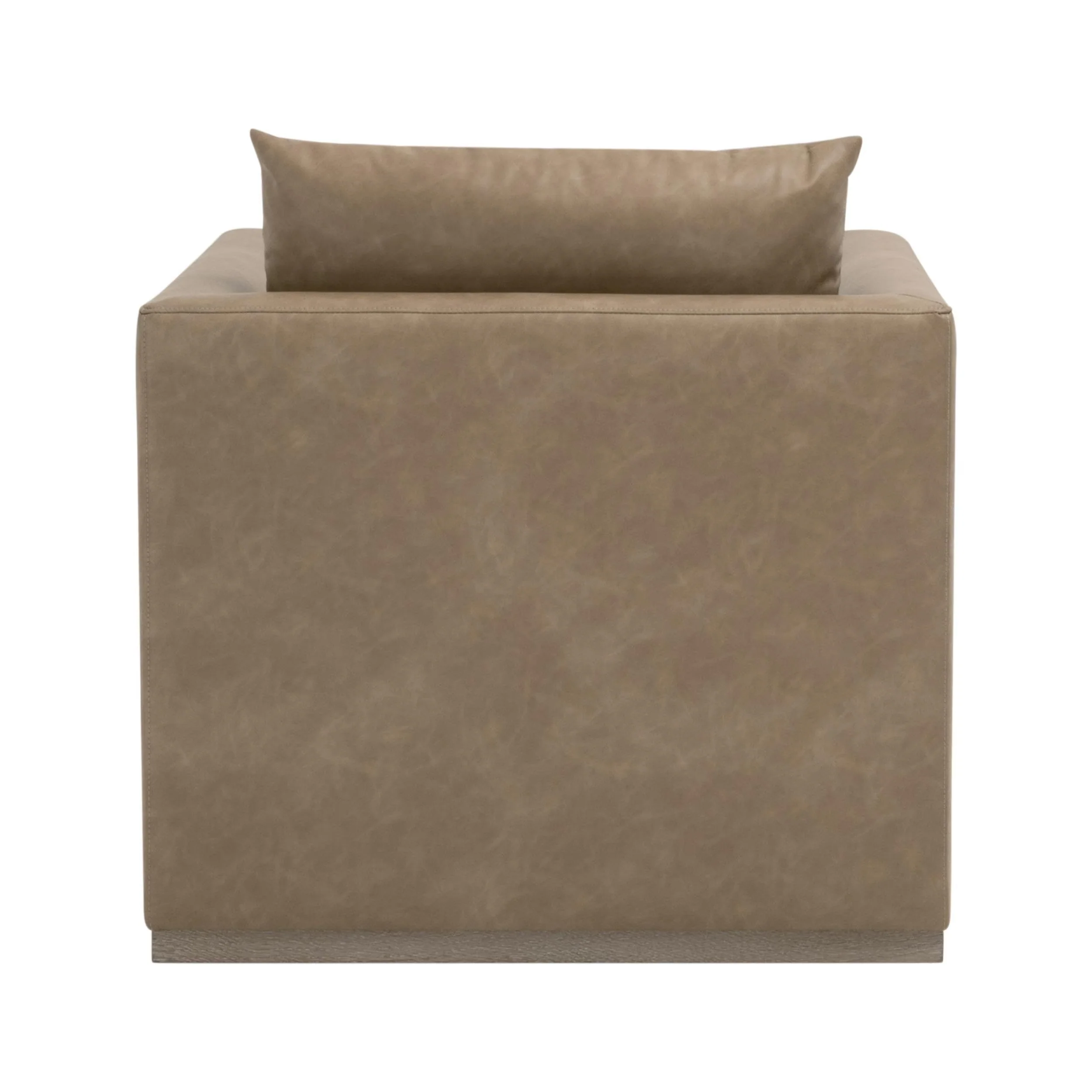 Essentials For Living Siena Plinth Base Sofa Chair ~ Ivanhoe Toast, Natural Gray Oak - Image 5