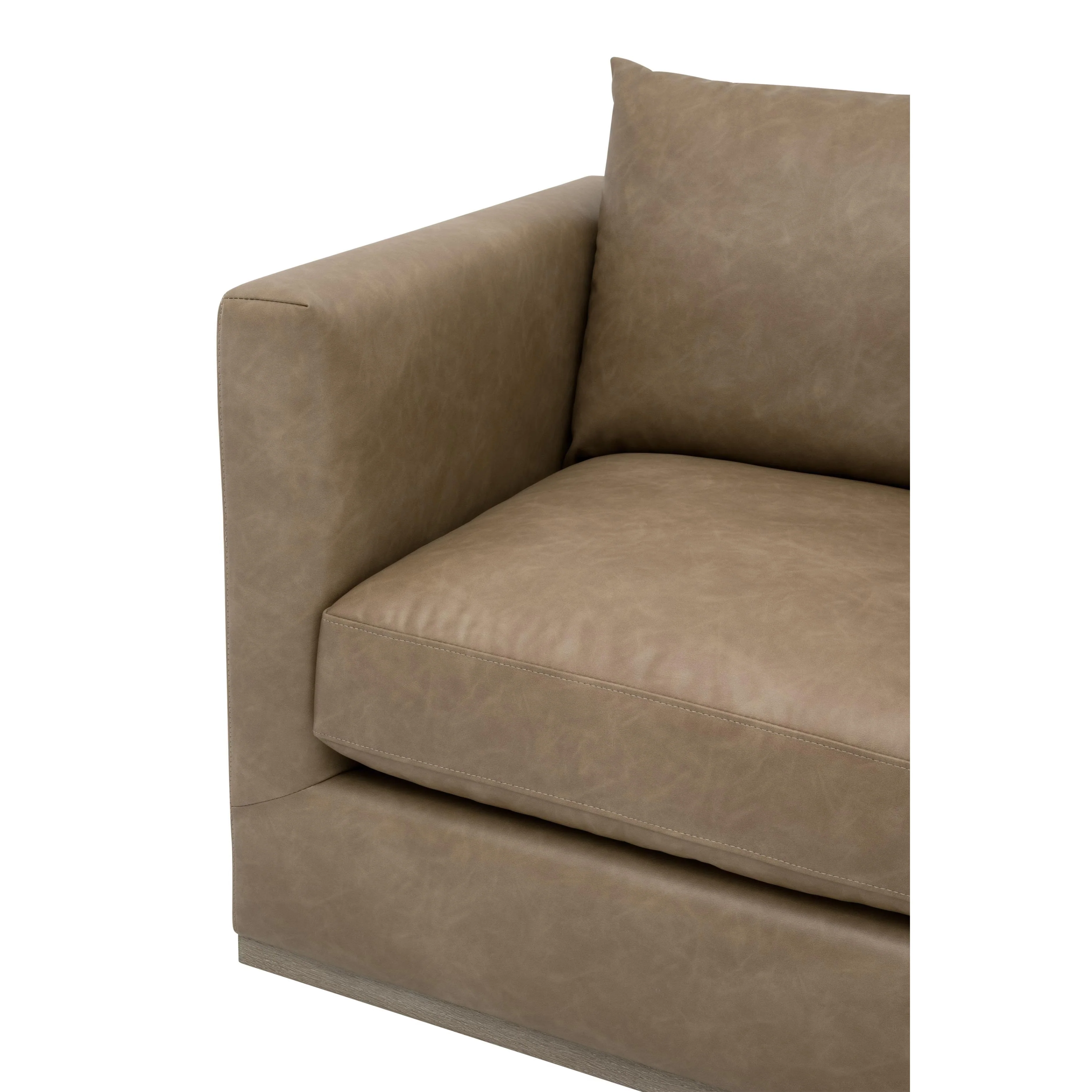 Essentials For Living Siena Plinth Base Sofa Chair ~ Ivanhoe Toast, Natural Gray Oak - Image 7
