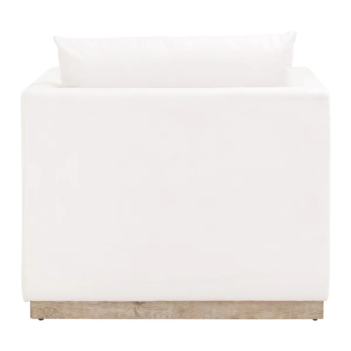 Essentials For Living Siena Plinth Base Sofa Chair ~ LiveSmart Machale-Ivory With Natural Gray Oak - Image 5