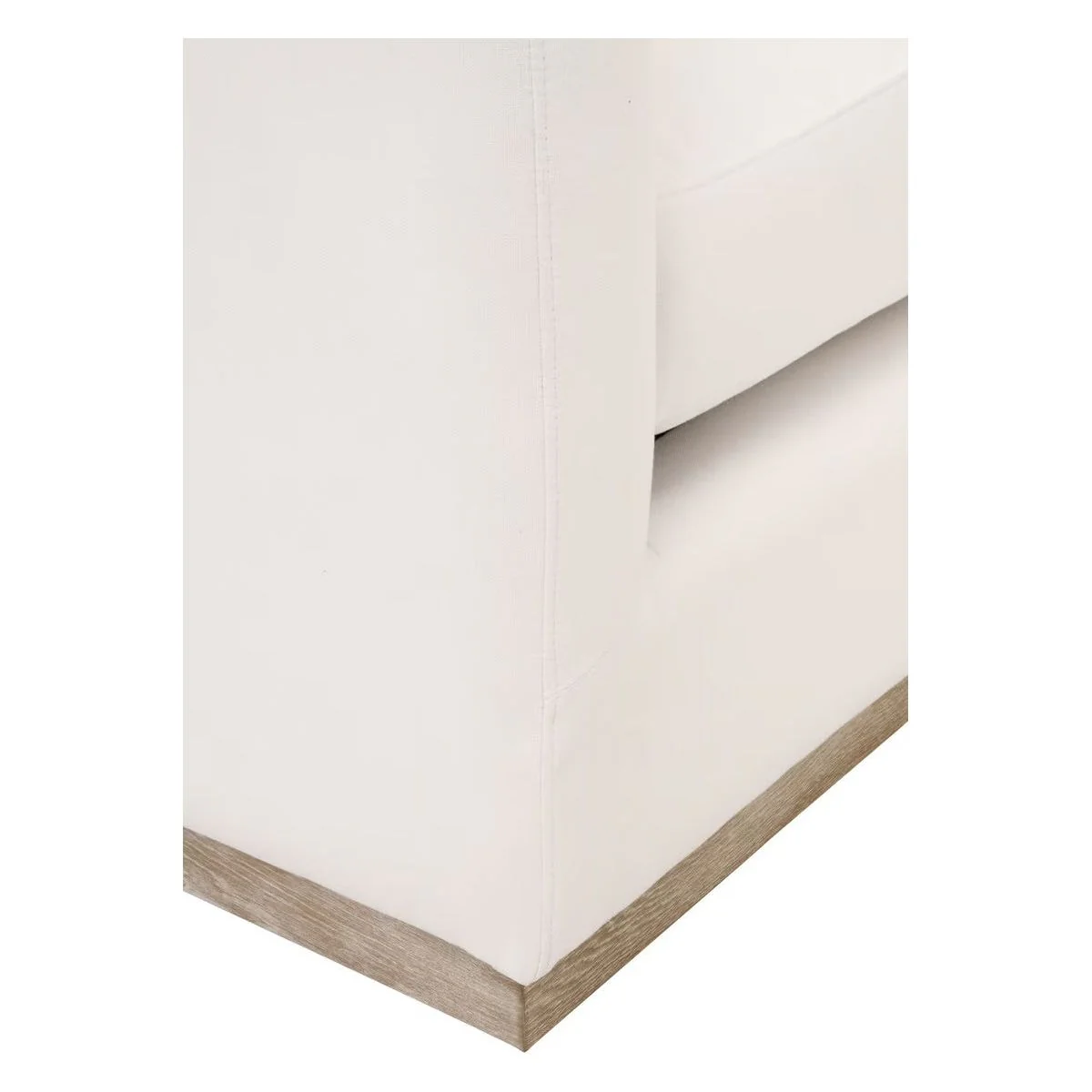 Essentials For Living Siena Plinth Base Sofa Chair ~ LiveSmart Machale-Ivory With Natural Gray Oak - Image 6