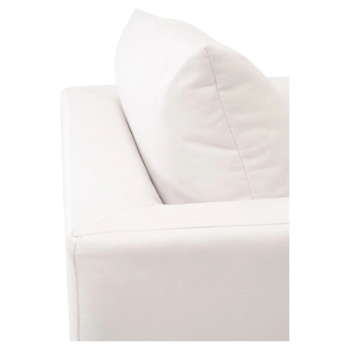 Essentials For Living Siena Plinth Base Sofa Chair ~ LiveSmart Machale-Ivory With Natural Gray Oak - Image 7