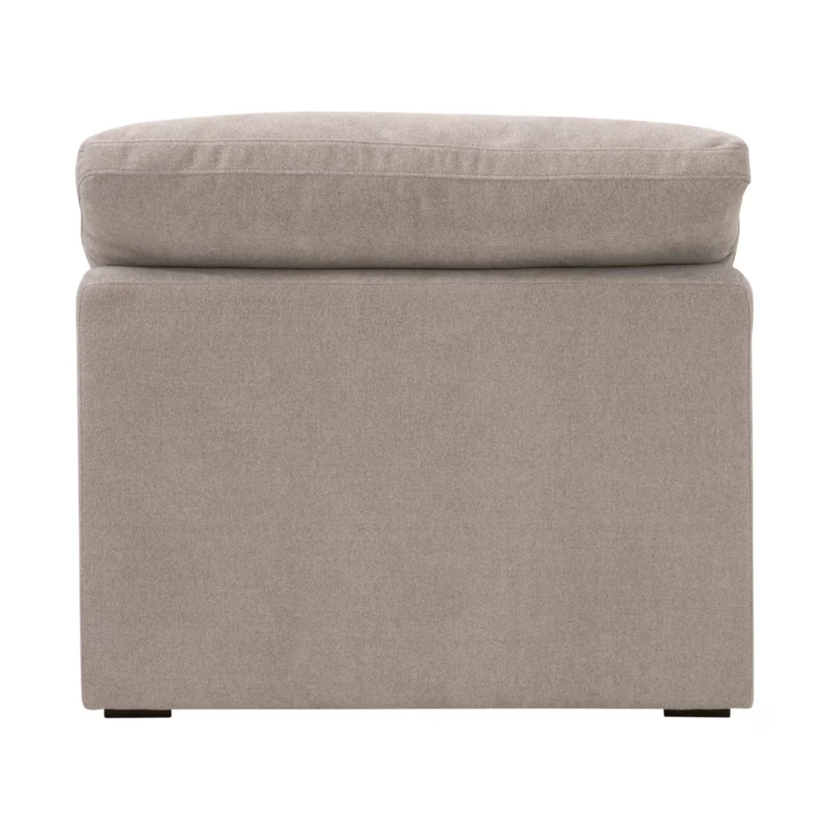 Essentials For Living Sky Modular Armless Chair Latte Micro Boucle Performance Fabric - Image 4