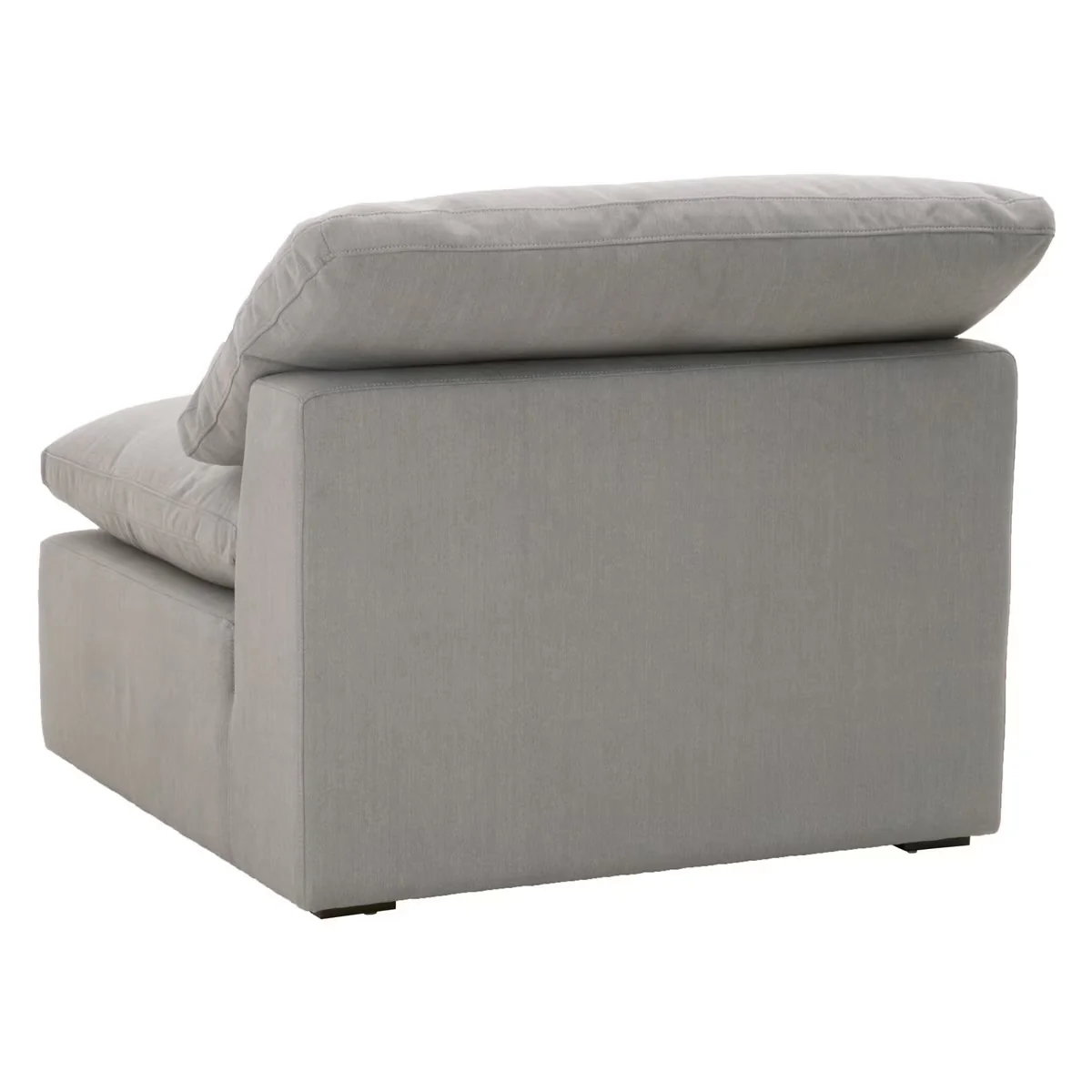 Essentials For Living Sky Modular Armless Chair ~ LiveSmart Peyton-Slate Performance Fabric - Image 4