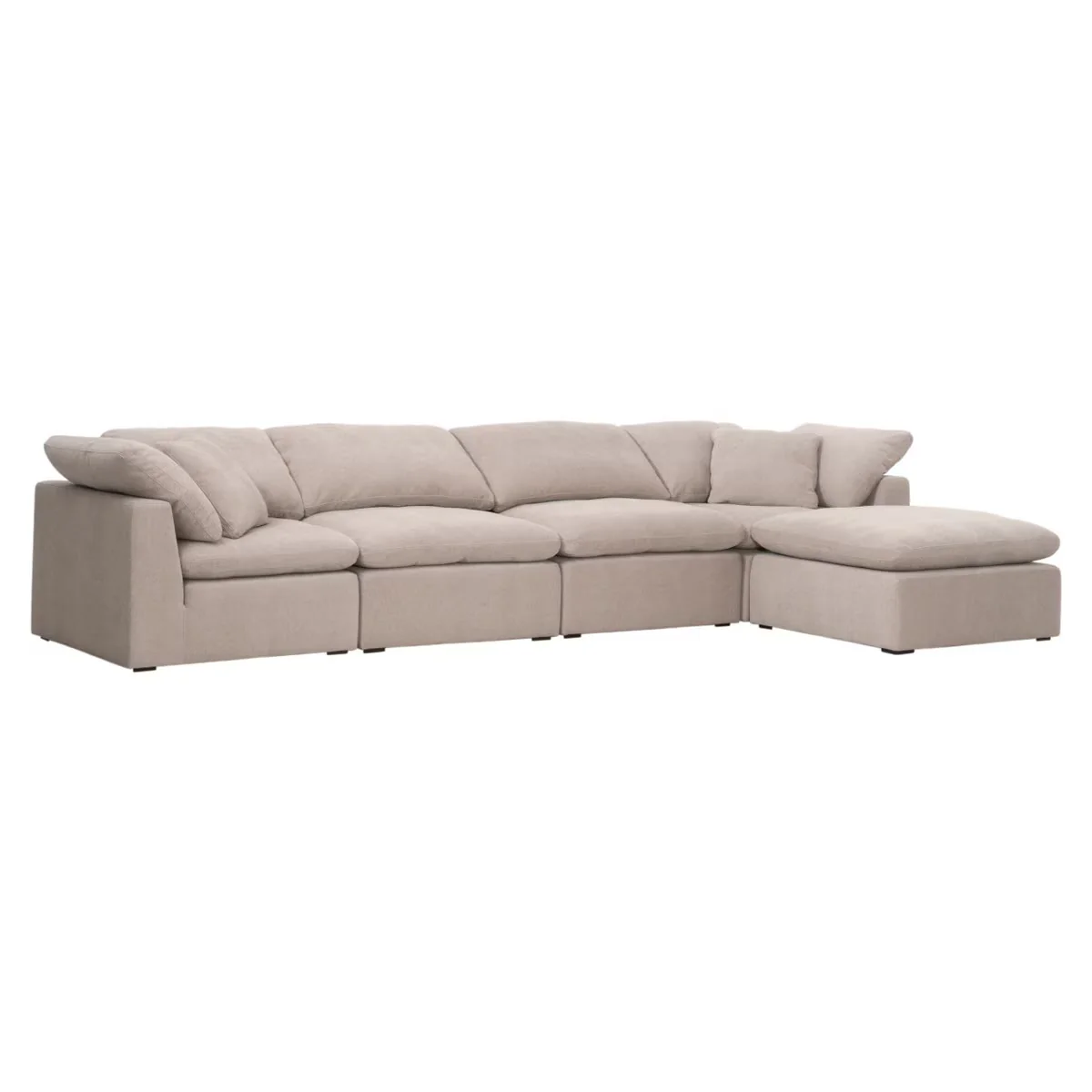 Essentials For Living Sky Modular Corner Chair ~ Latte Micro Boucle Performance Fabric - Image 10