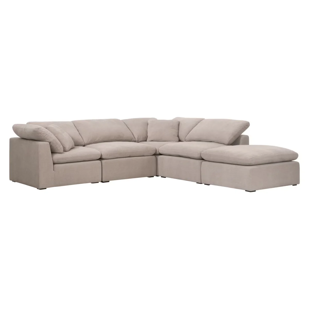 Essentials For Living Sky Modular Corner Chair ~ Latte Micro Boucle Performance Fabric - Image 11