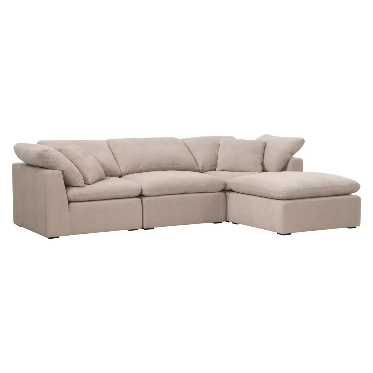 Essentials For Living Sky Modular Corner Chair ~ Latte Micro Boucle Performance Fabric - Image 5