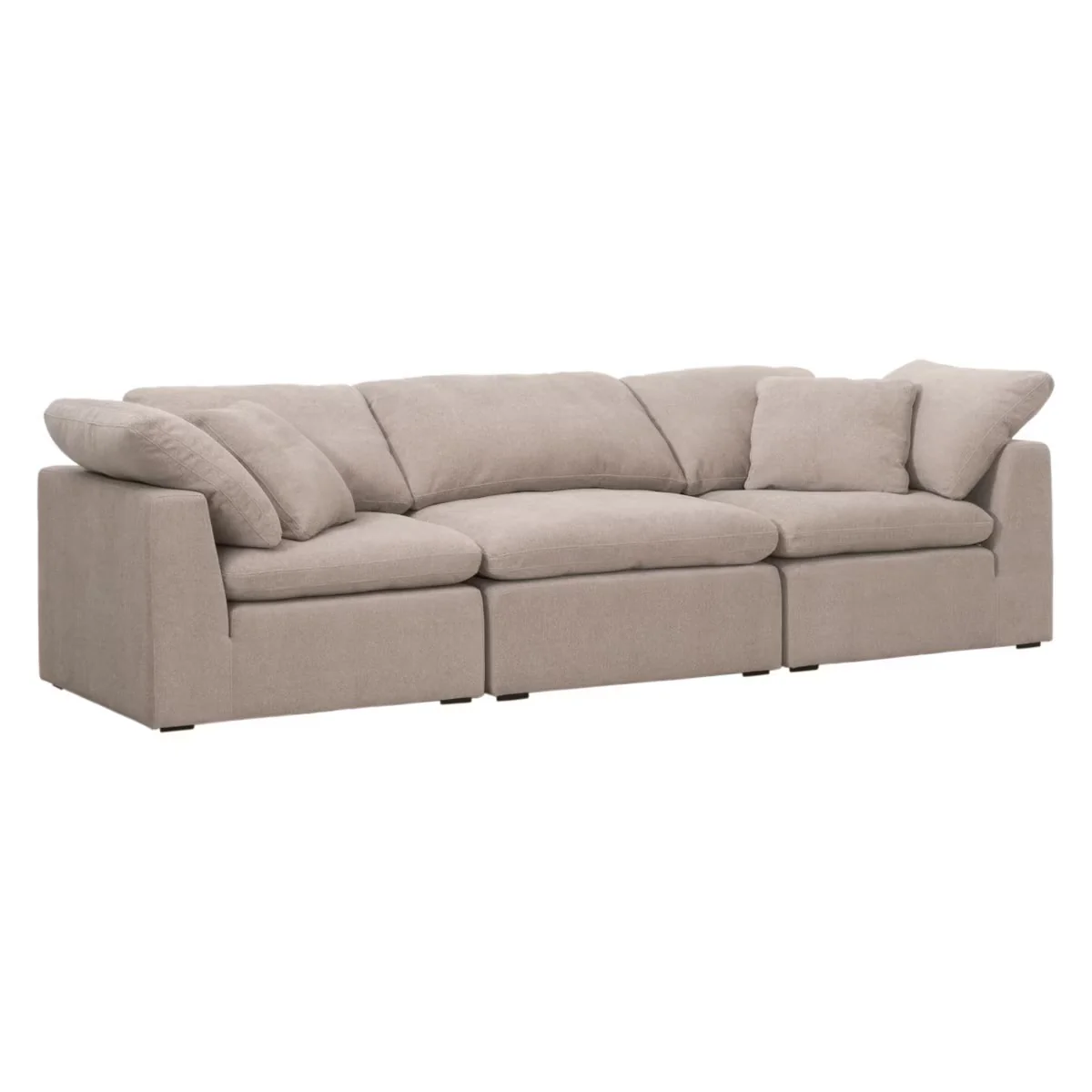 Essentials For Living Sky Modular Corner Chair ~ Latte Micro Boucle Performance Fabric - Image 8