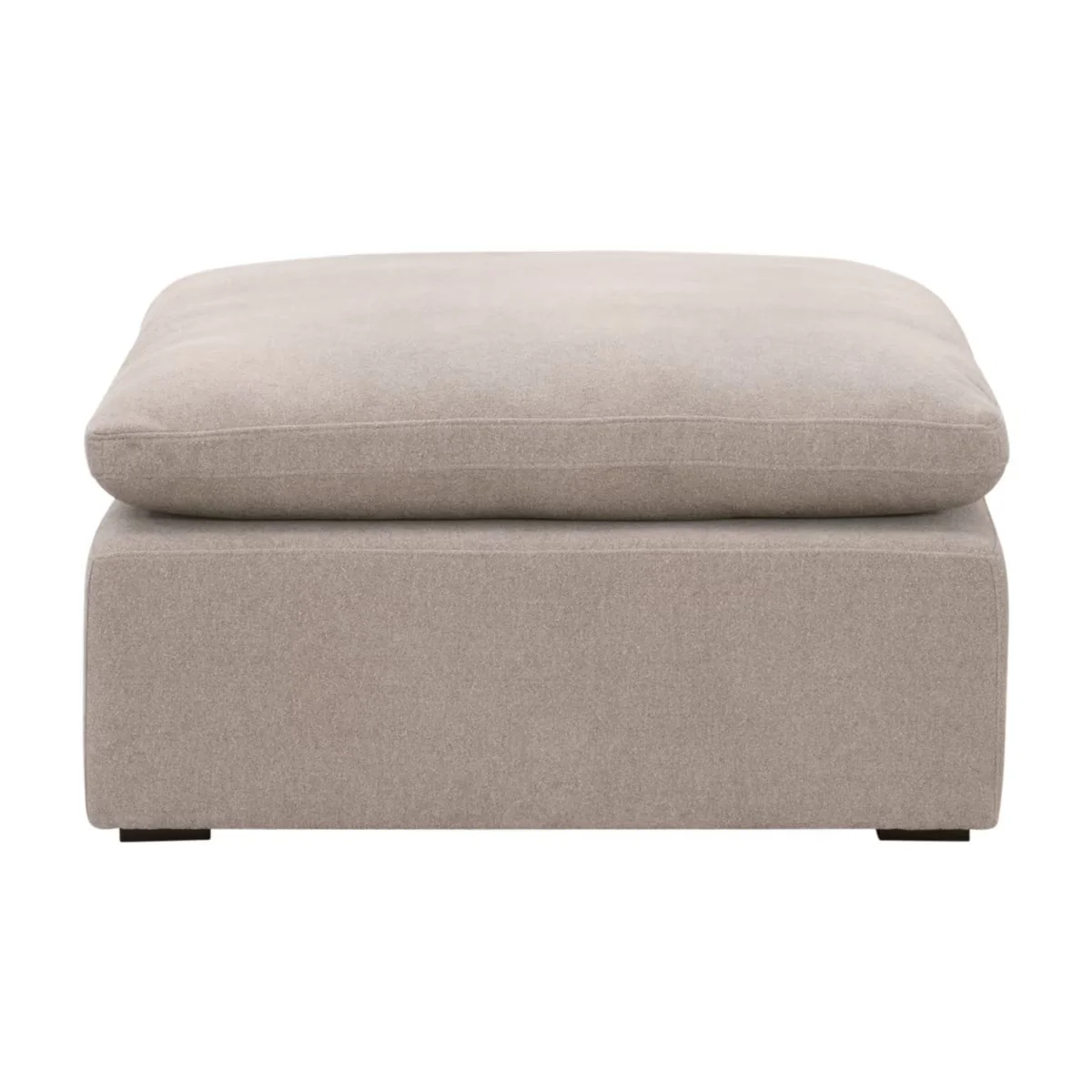 Essentials For Living Sky Modular Ottoman Latte Micro Boucle Performance Fabric