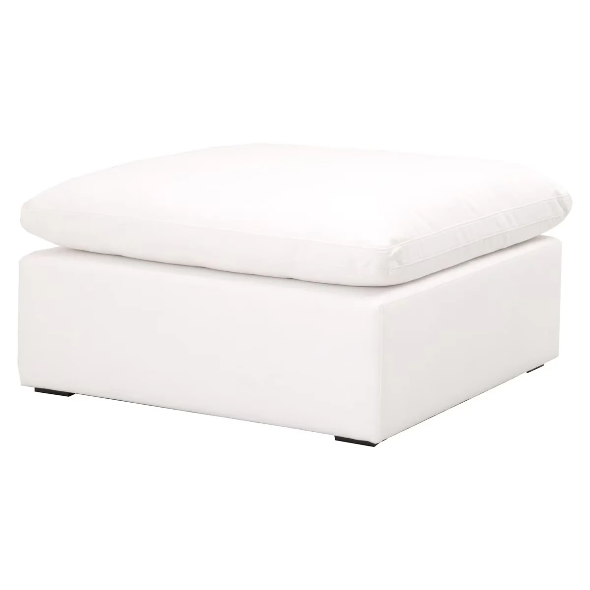 Essentials For Living Sky Modular Ottoman ~ LiveSmart Peyton-Pearl Performance Fabric - Image 2