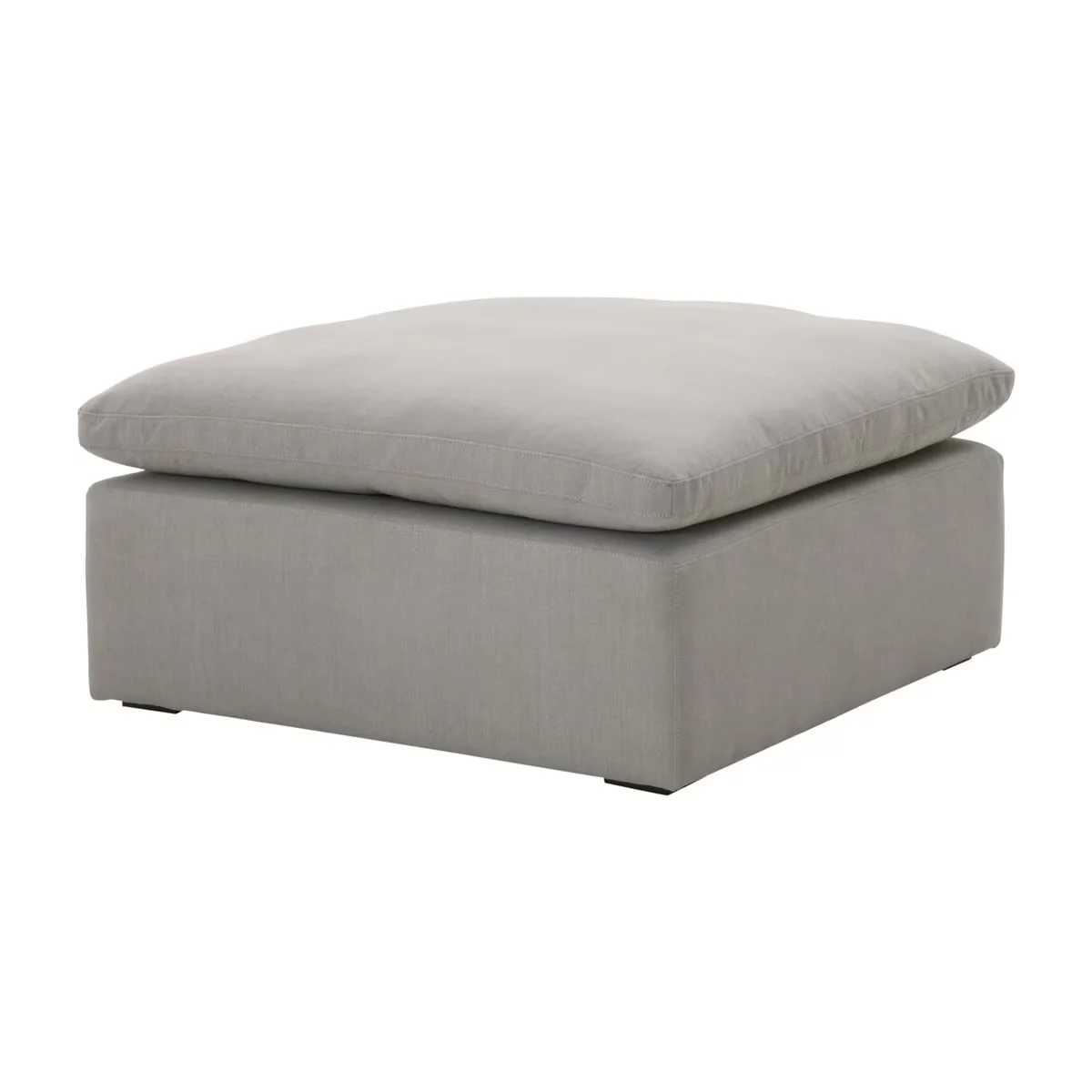 Essentials For Living Sky Modular Ottoman ~ LiveSmart Peyton-Slate Performance Fabric - Image 2