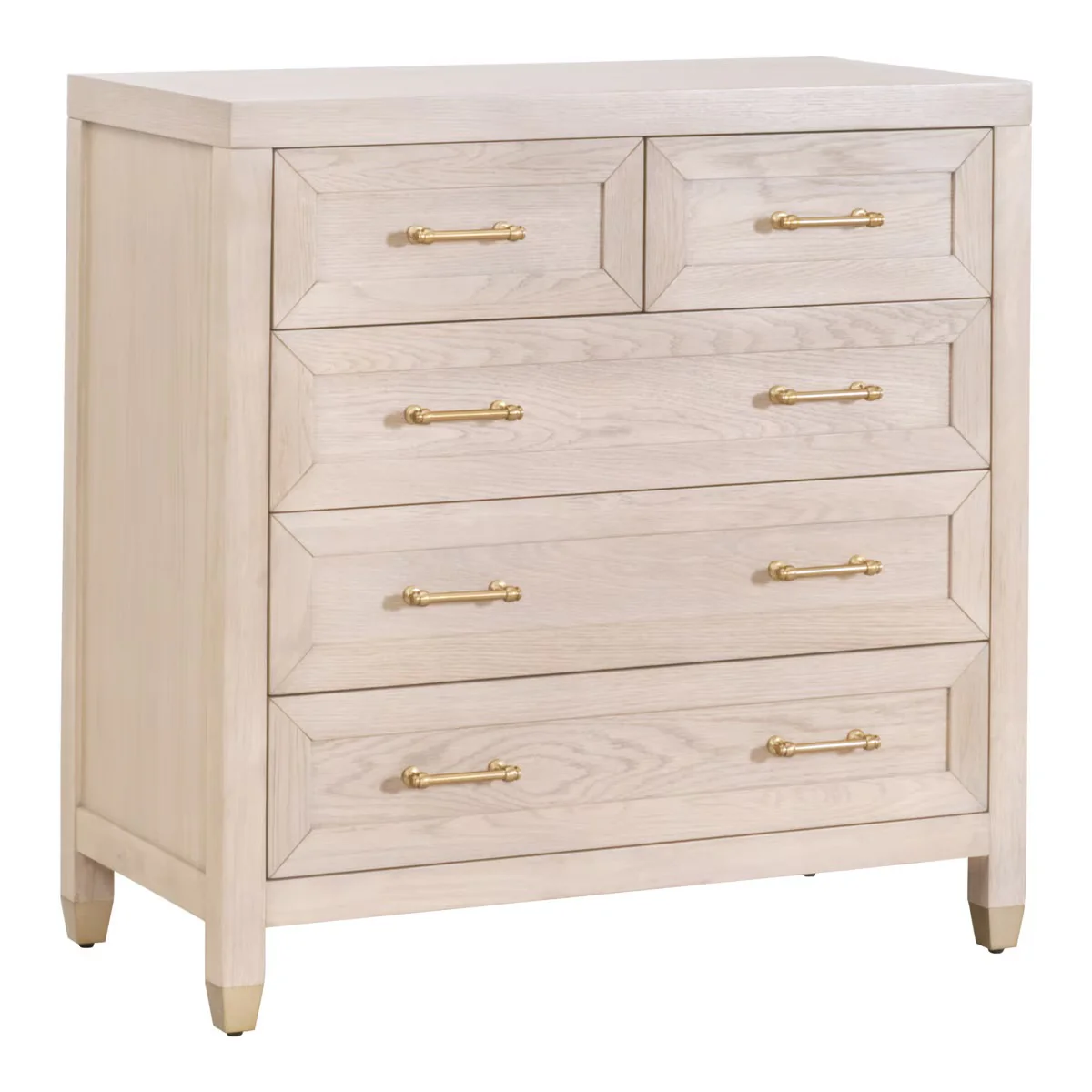 Essentials For Living Stella 5-Drawer High Chest ~ Light Honey Oak - Image 3