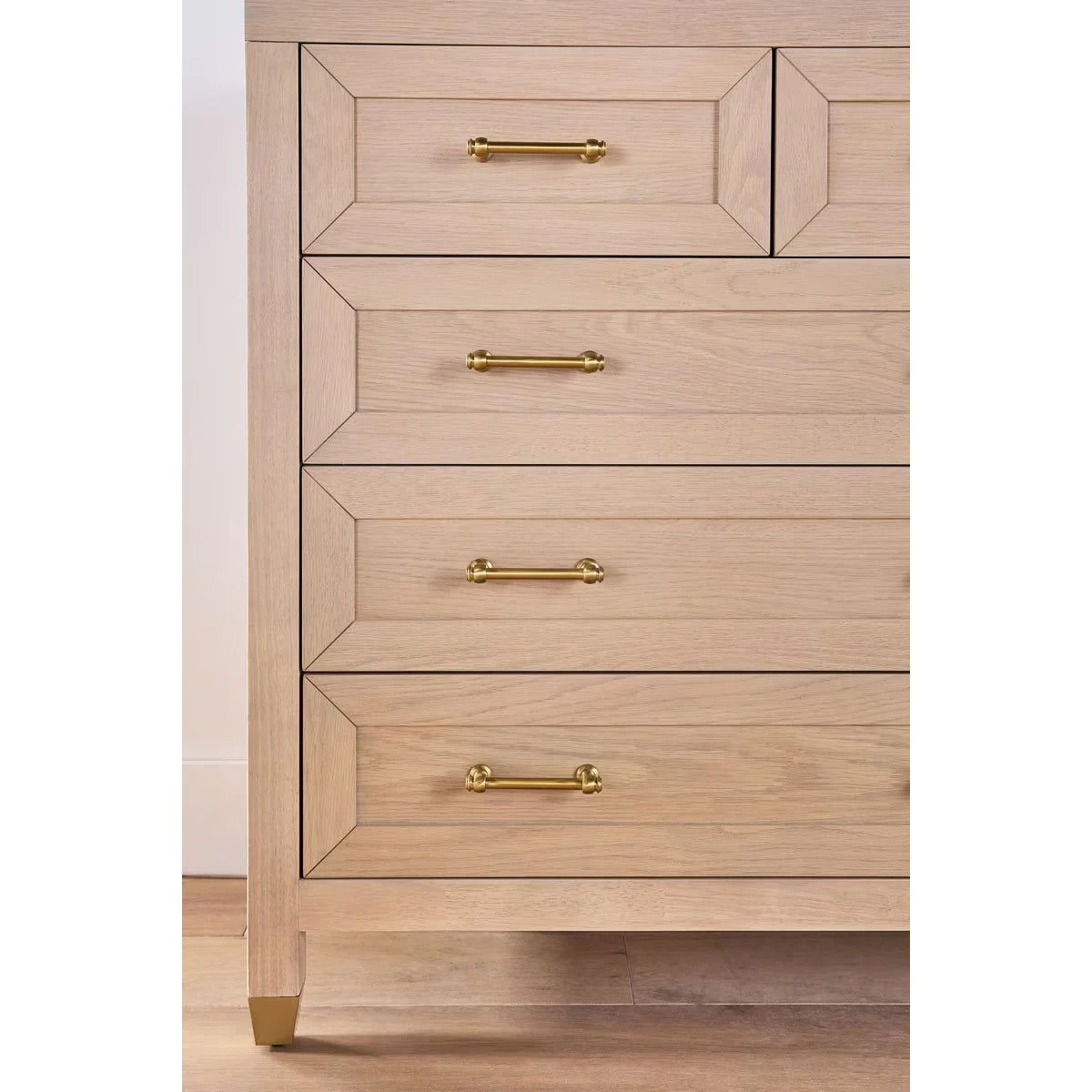 Essentials For Living Stella 5-Drawer High Chest ~ Light Honey Oak - Image 7