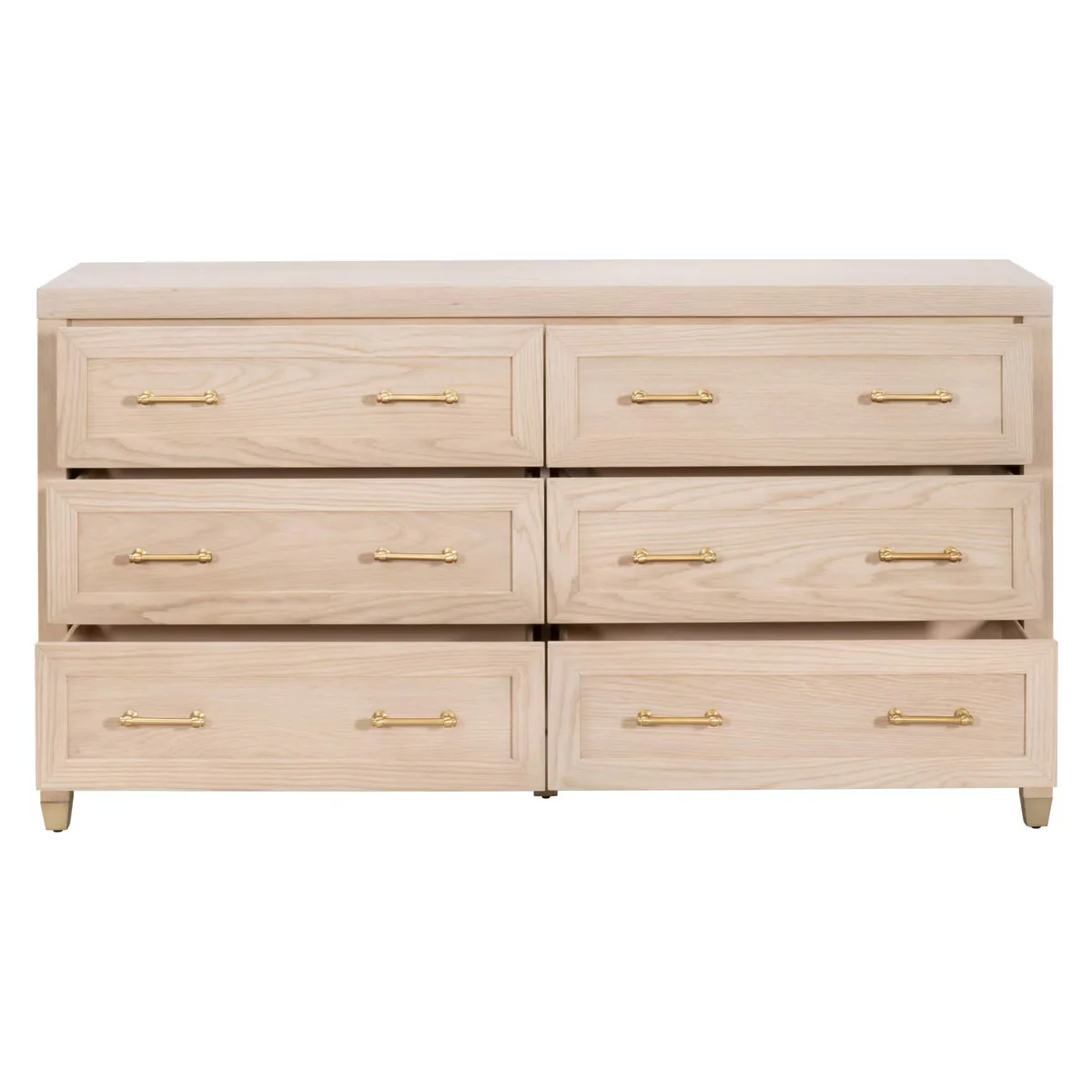 Essentials For Living Stella 6-Drawer Double Dresser ~ Light Honey Oak - Image 2
